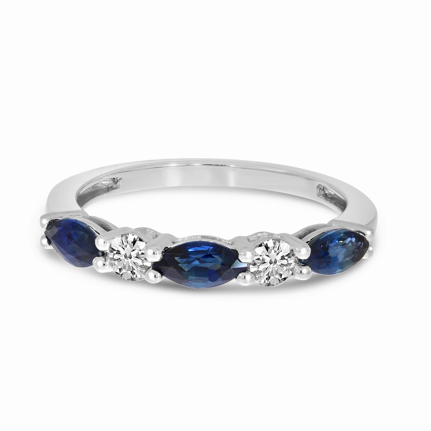 Marquis Ruby & Diamond Band