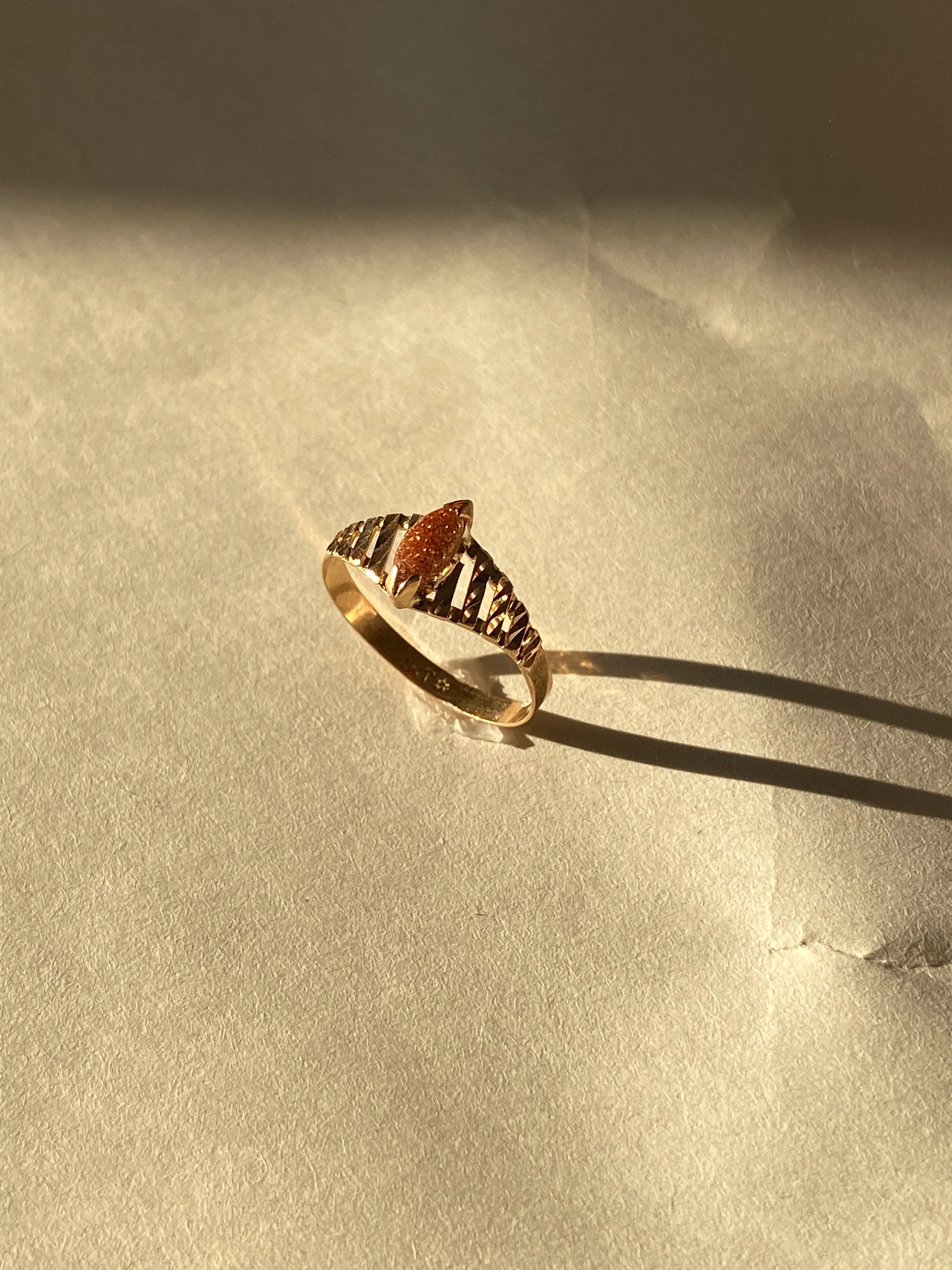 Marquise Goldstone RIng