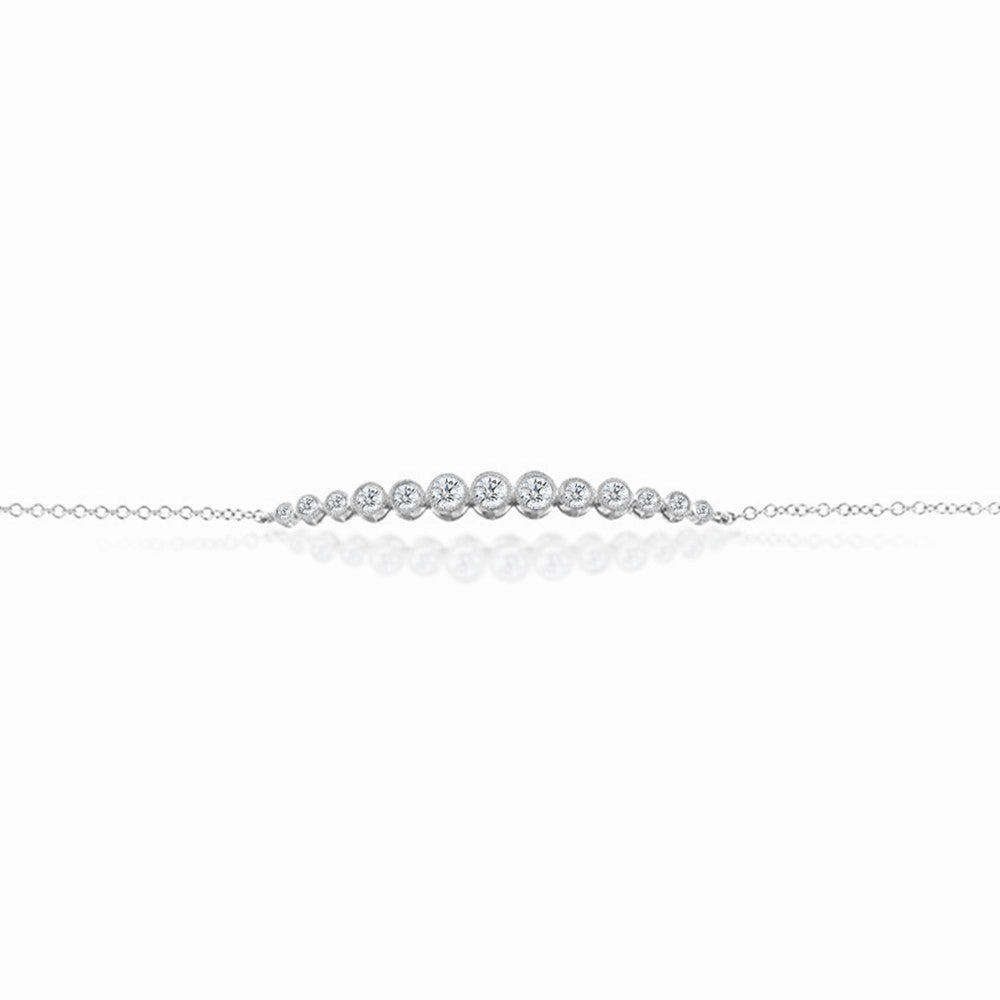 Meira T White Diamond Bar Bracelet