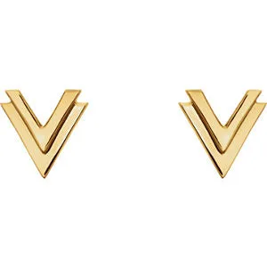 Mini Chevron Earrings