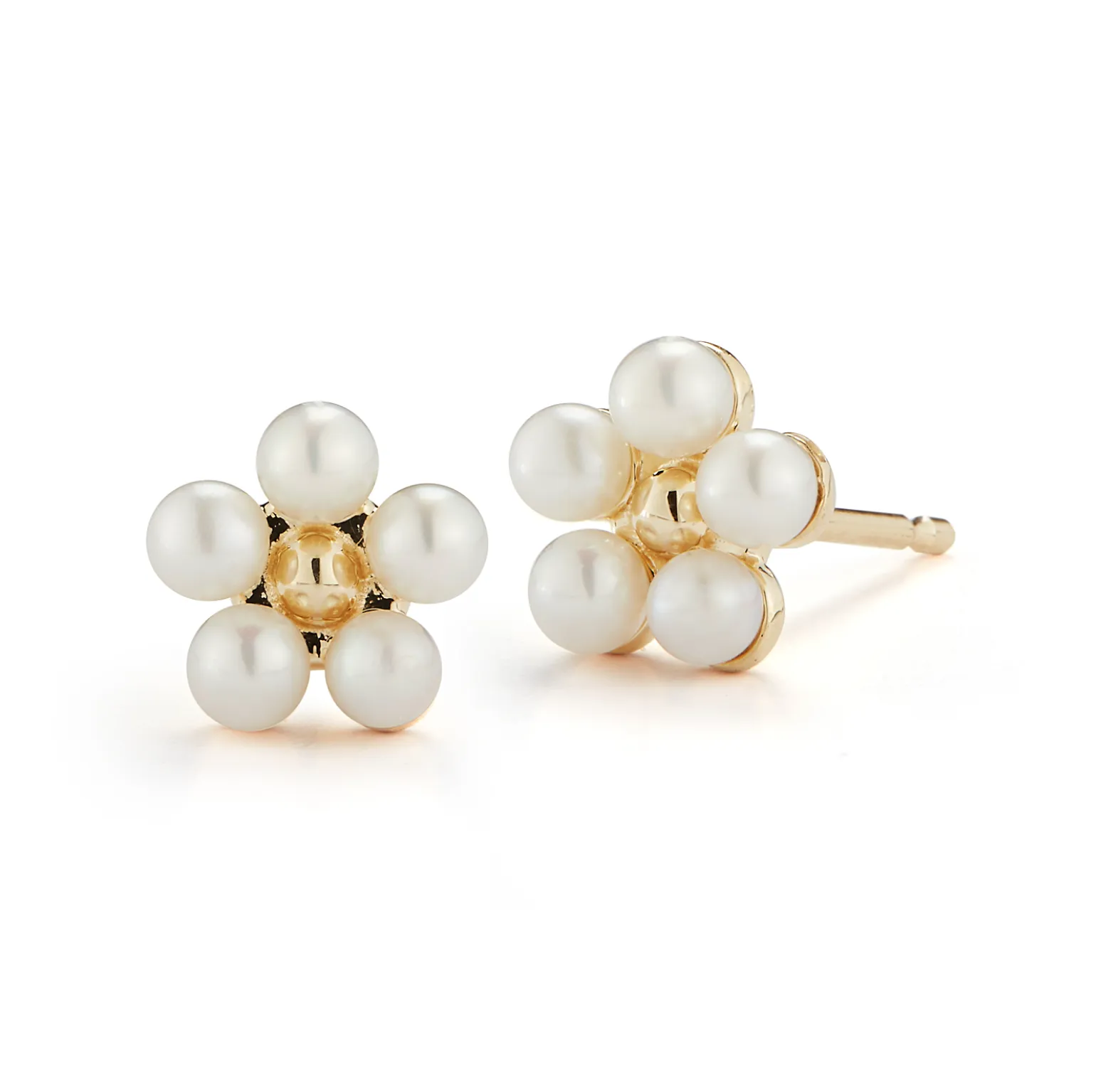 Mini Pearl Flower Earrings