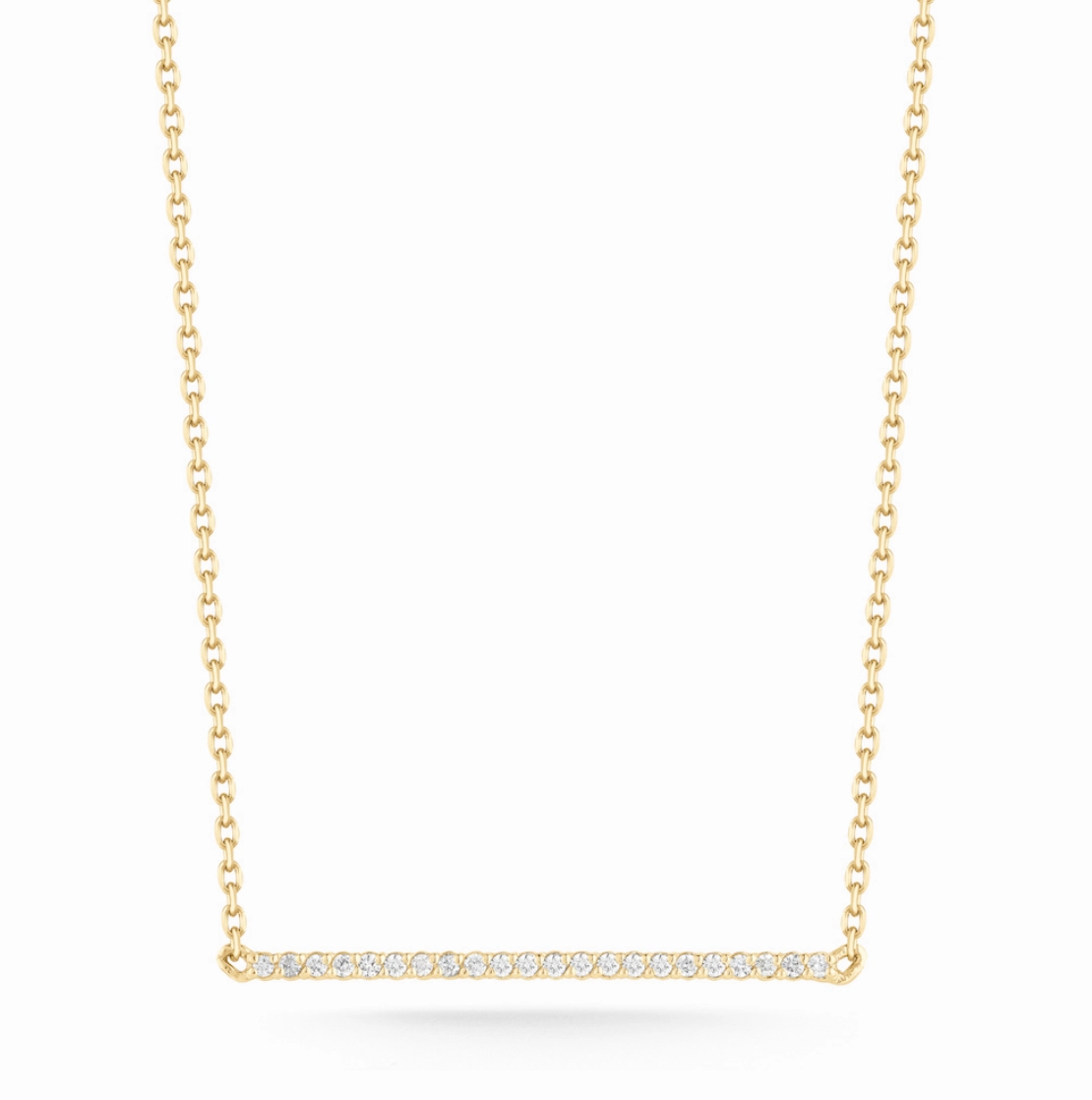 Mini Diamond Bar Necklace