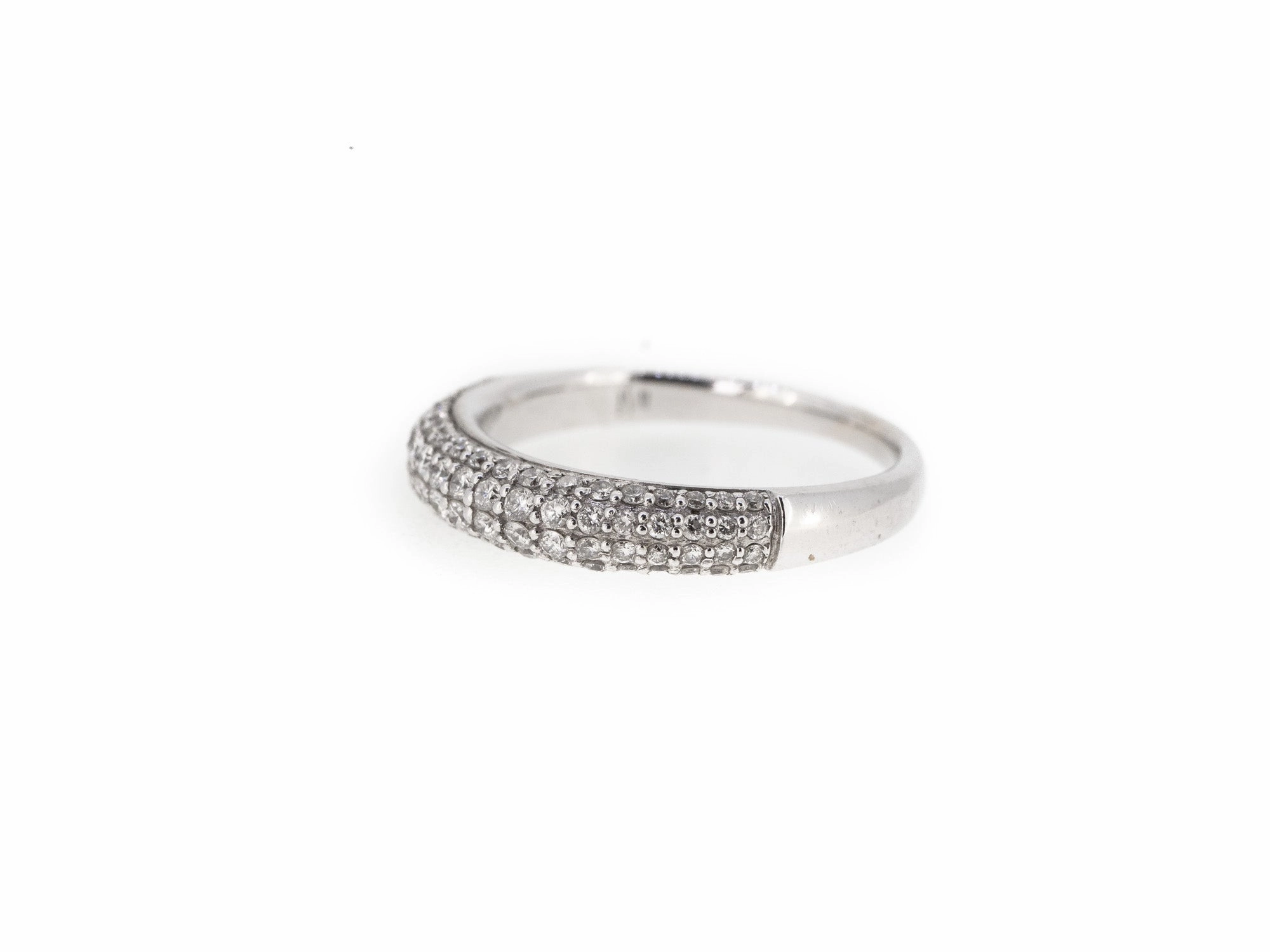 Mini Micro Pave Half Eternity