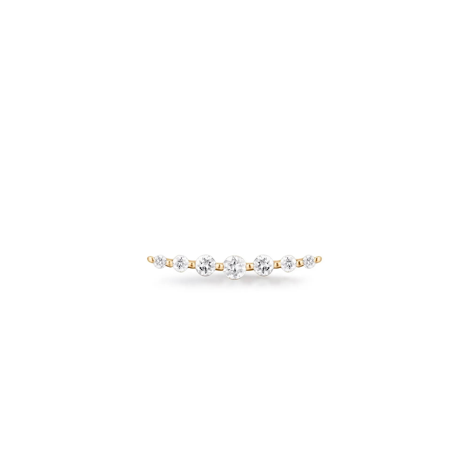 MONICA | Single Diamond Bar Stud