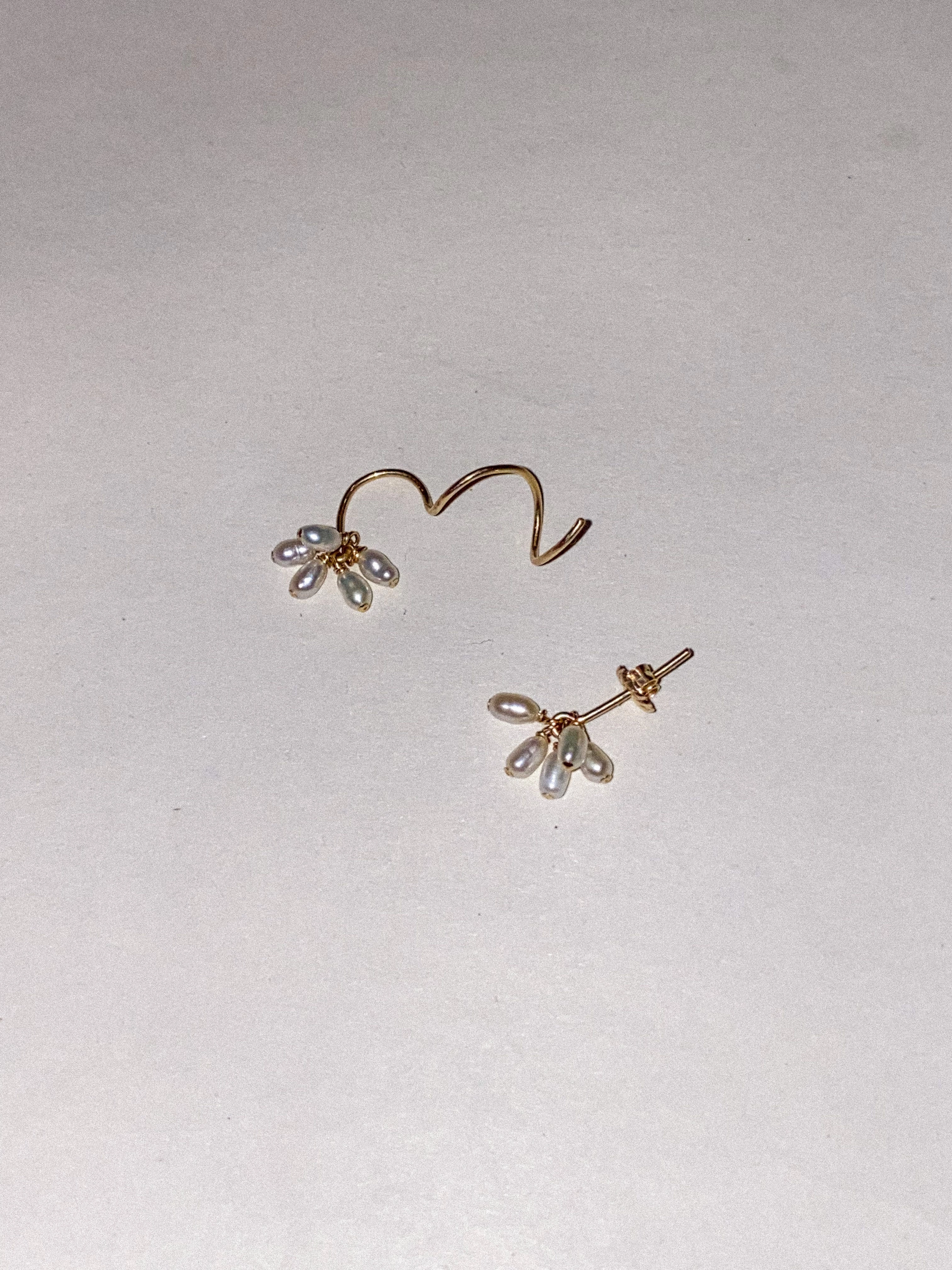 Mums earring- Asymmetric Pair