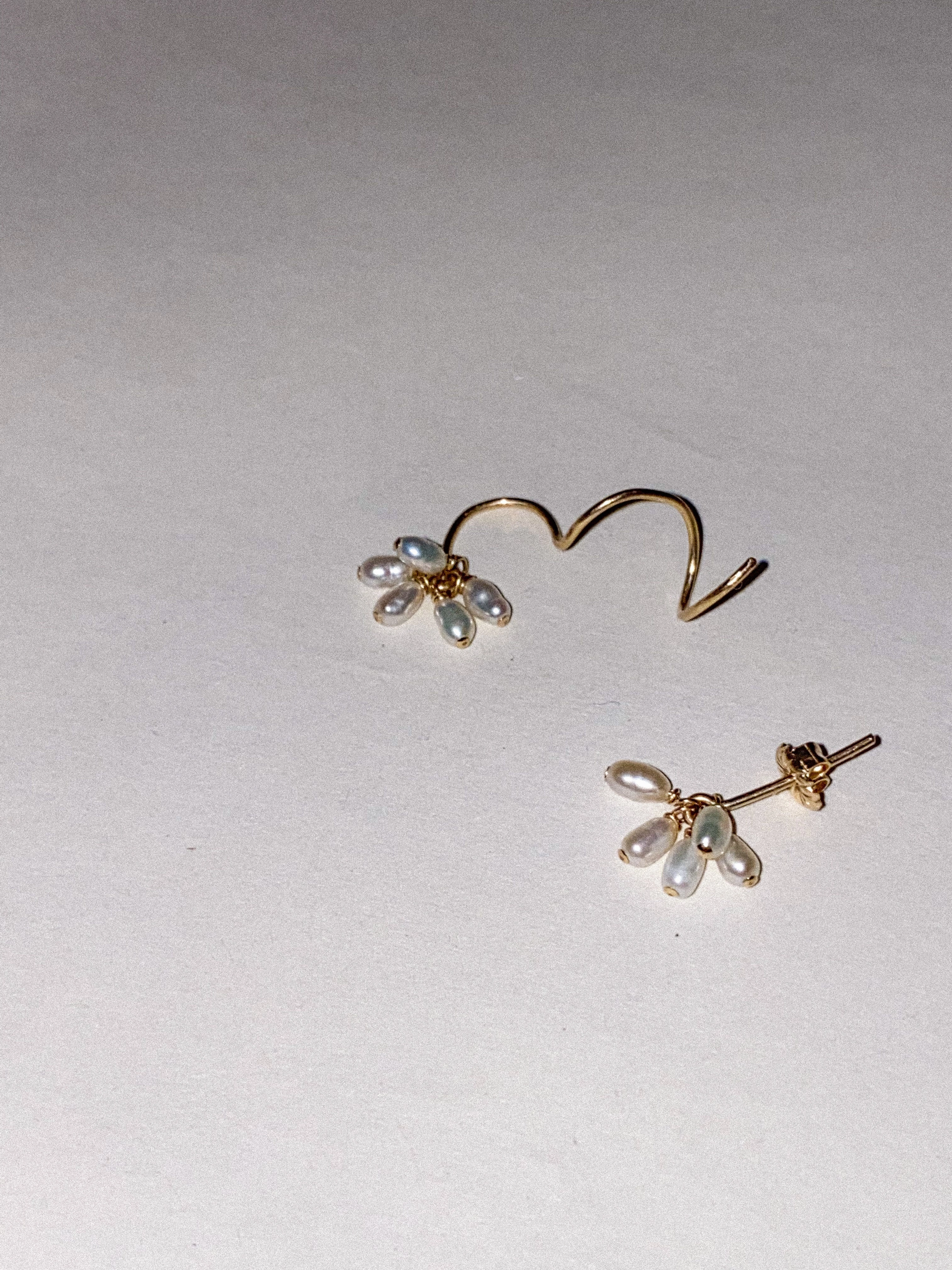 Mums earring- Asymmetric Pair