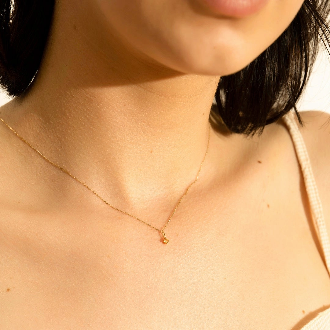 NOVEMBER  |  Citrine Necklace Charm
