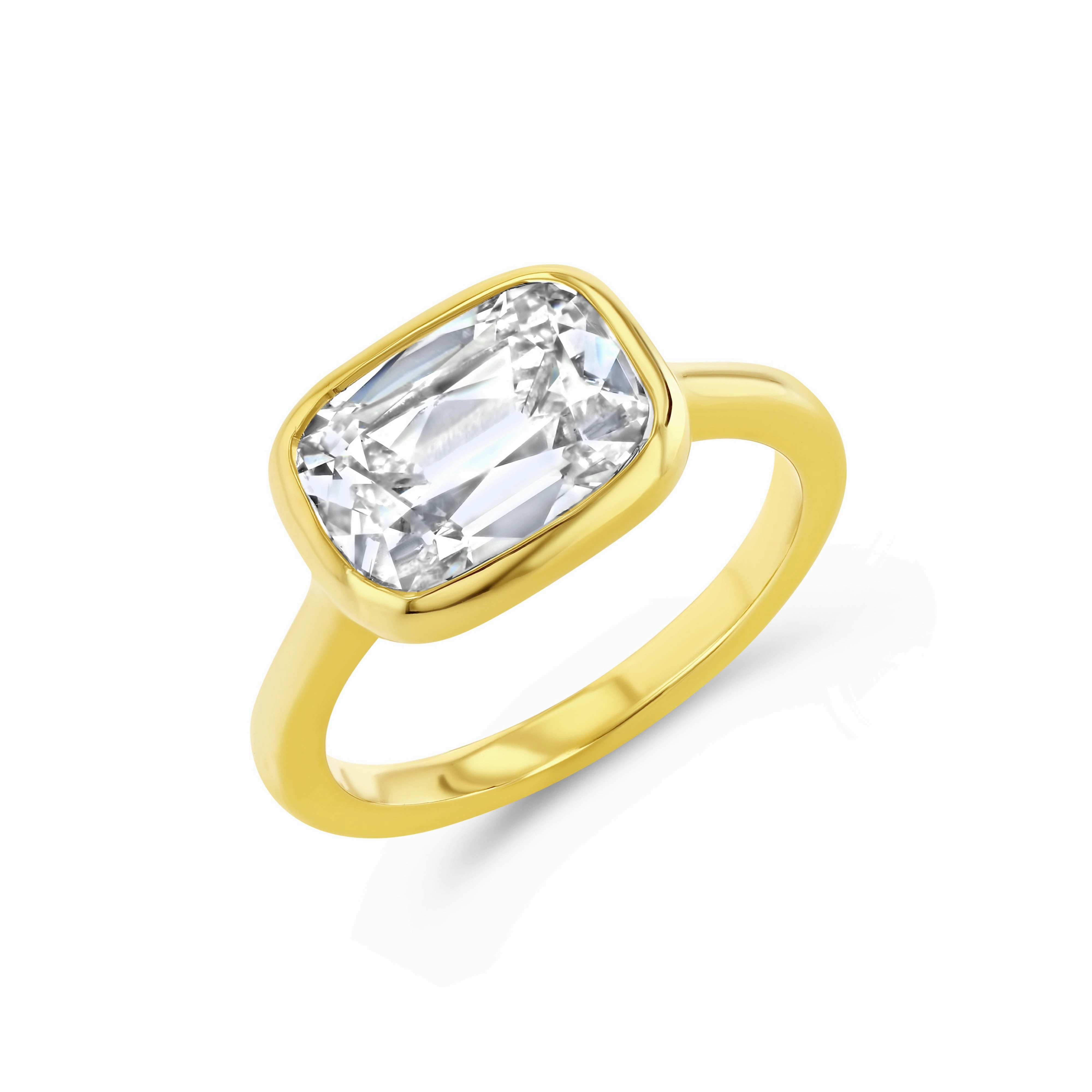 OLD MINE LAB DIAMOND BEZEL RING