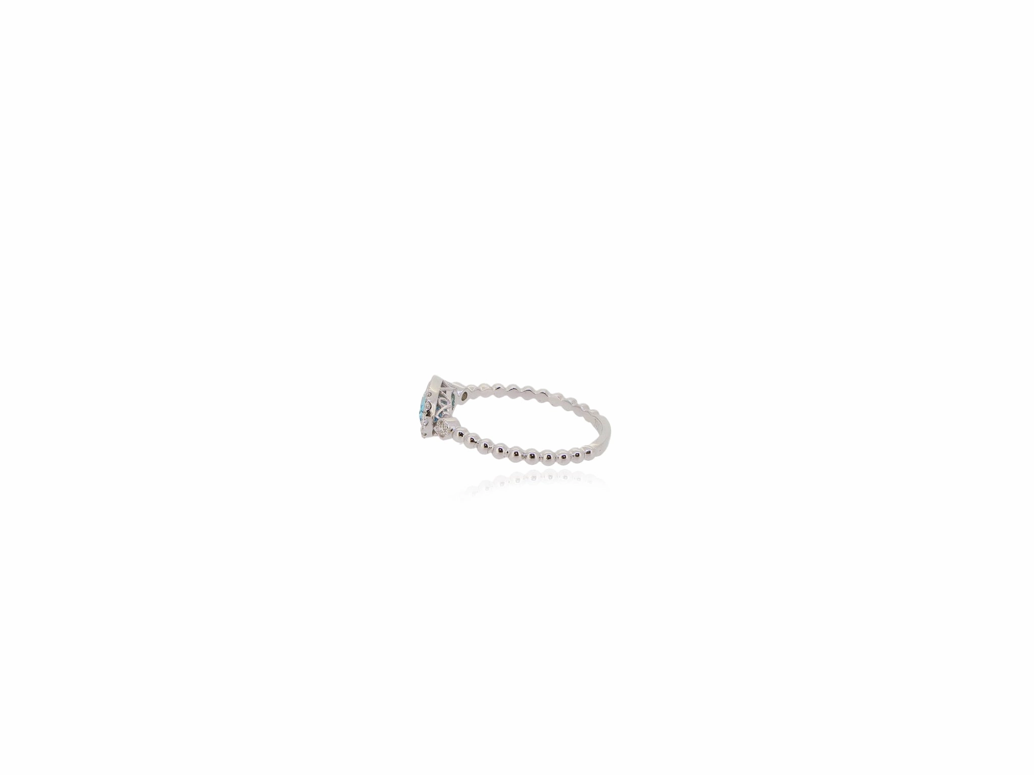Oval Blue Topaz Ring