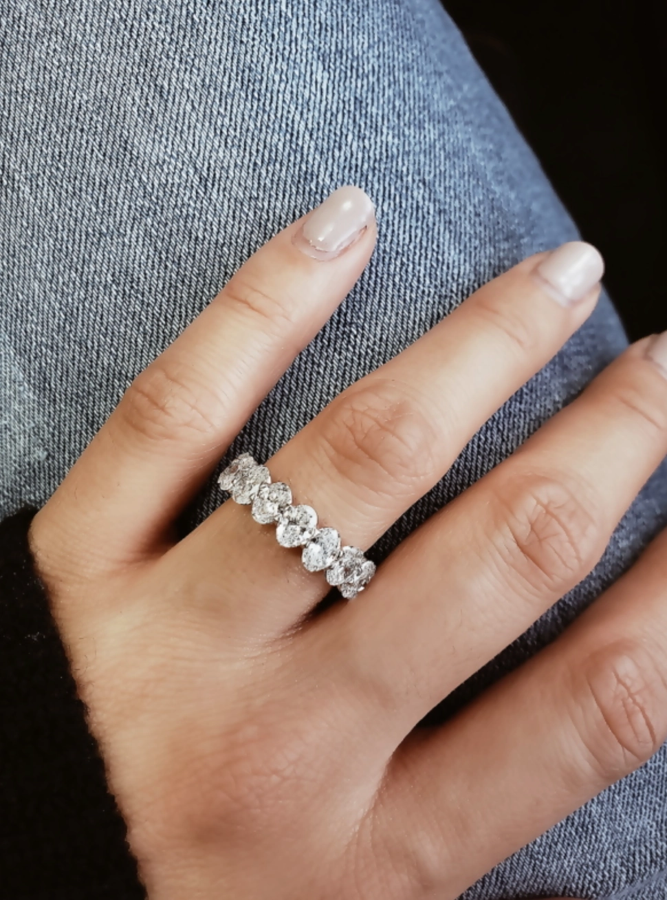 Oval Diamond Eternity Ring