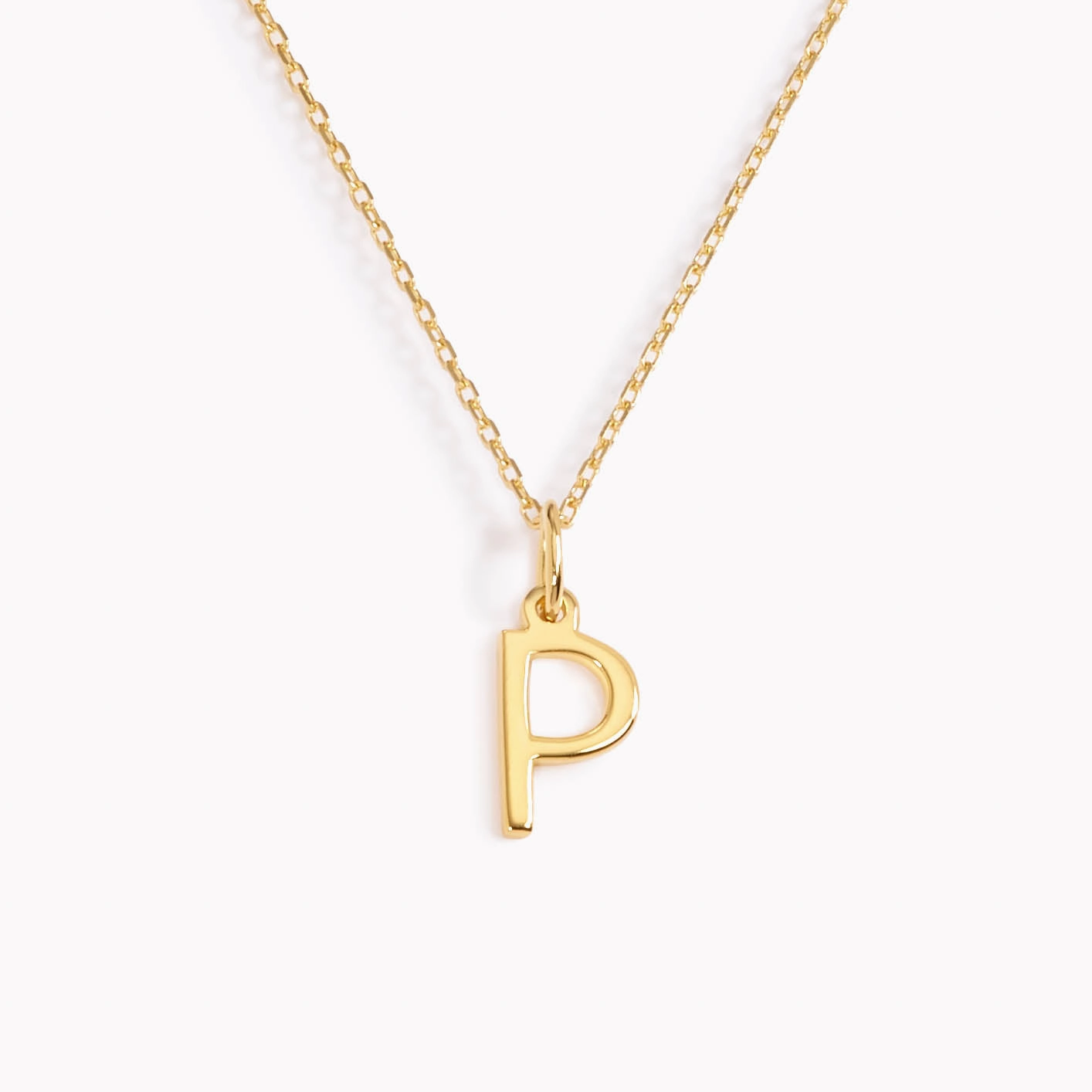 P Necklace / Gold Initial Necklace