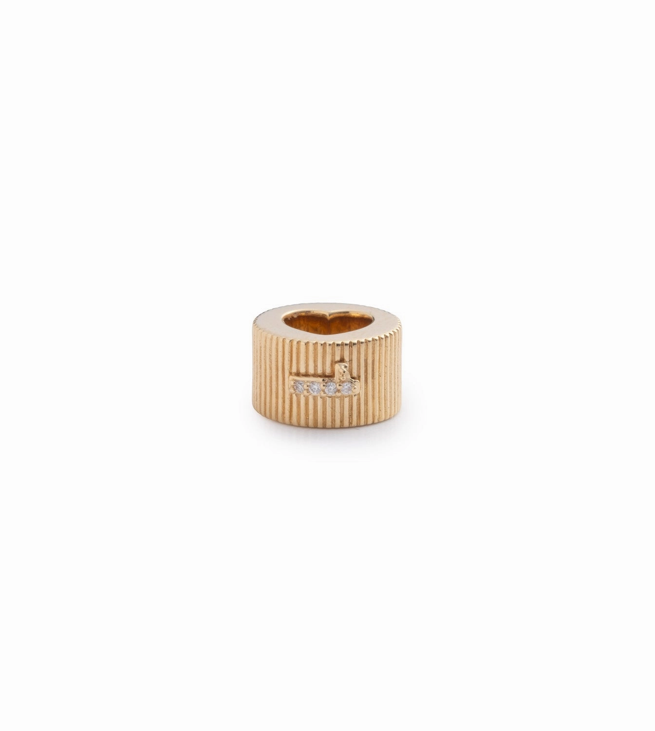 Pave Diamond Number - Initials & Numbers : Heart Beat