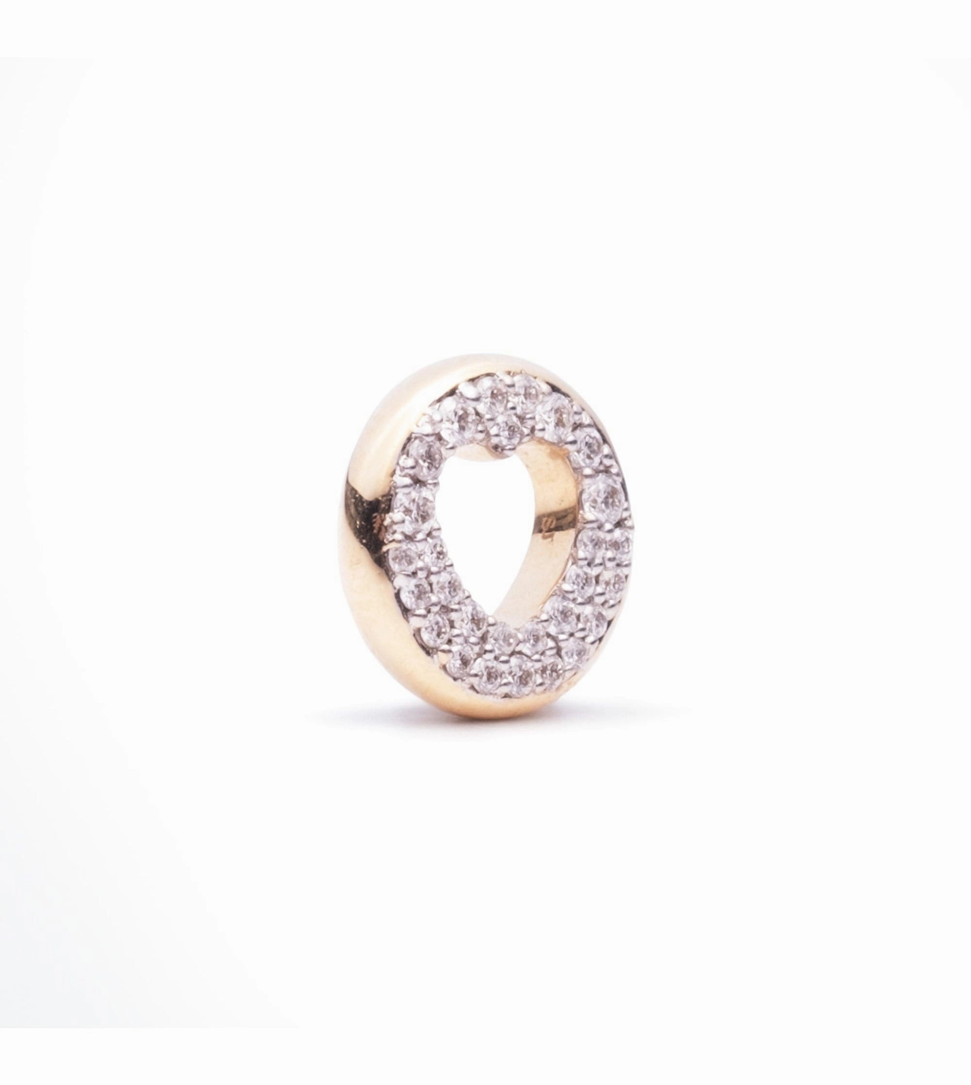 Pave Diamond Side - Love : Heart Beat