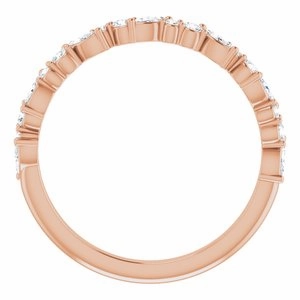 Pear & Round Stacker Ring