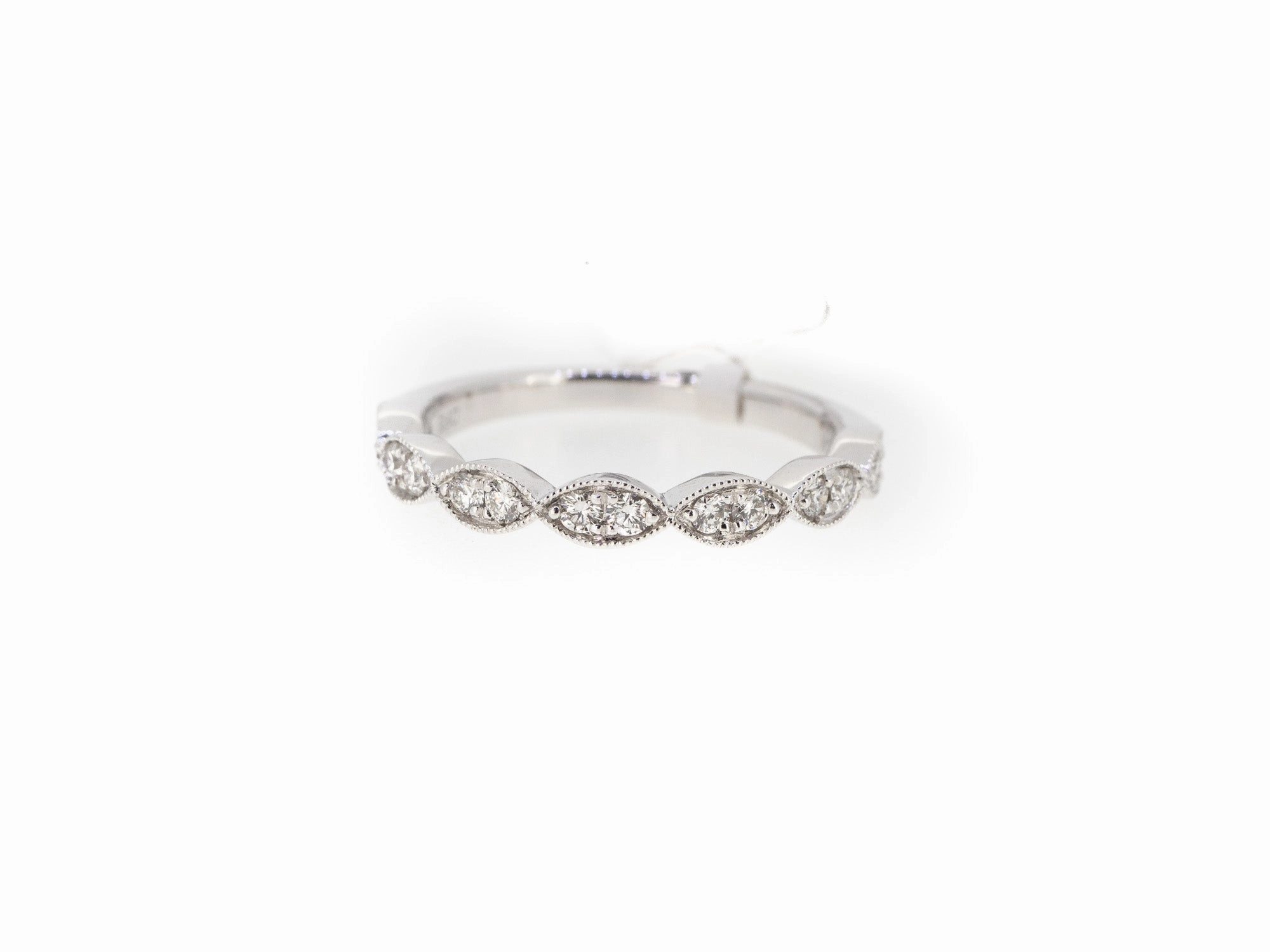 Pear Half Diamond Stacker