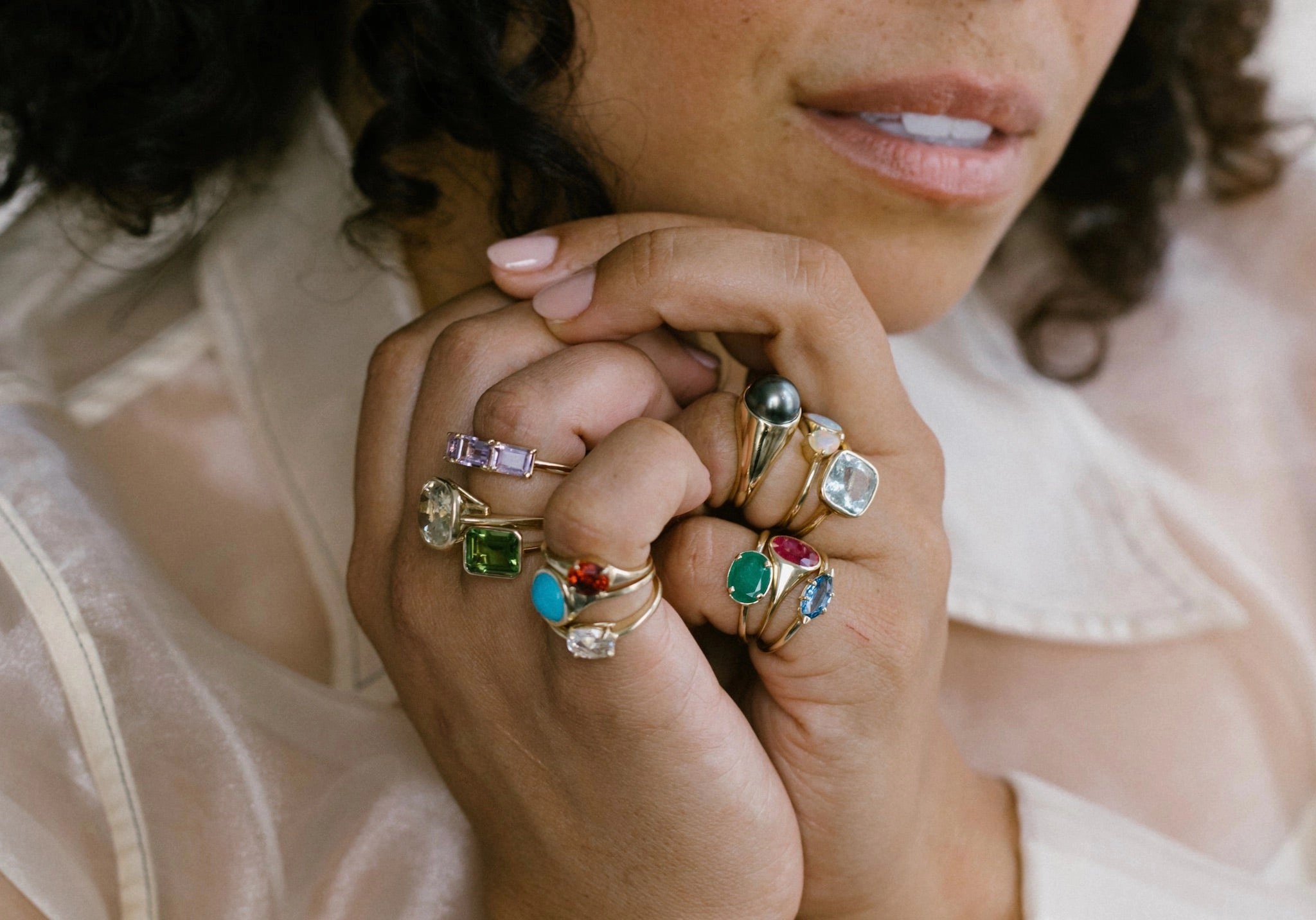 PEARL JOSEPHINE BIRTHSTONE RING