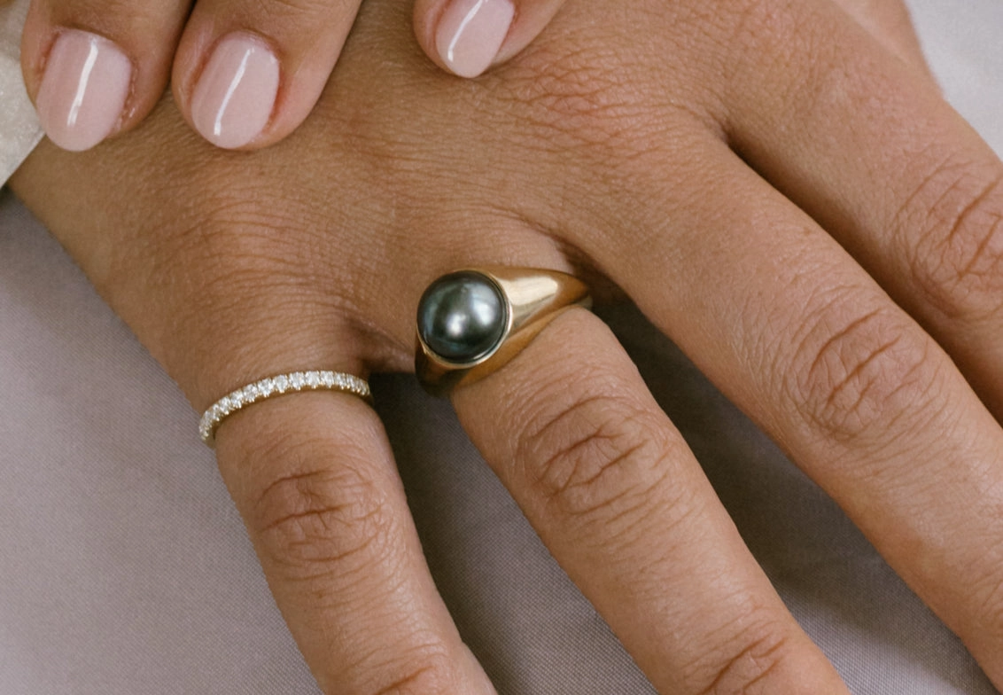 PEARL JOSEPHINE BIRTHSTONE RING