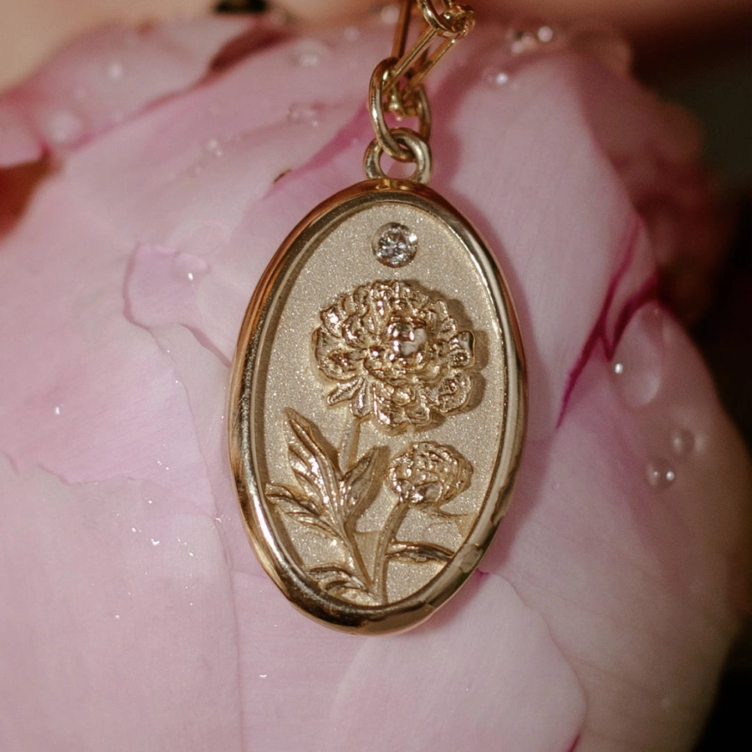 PEONY FLOWER CHARM