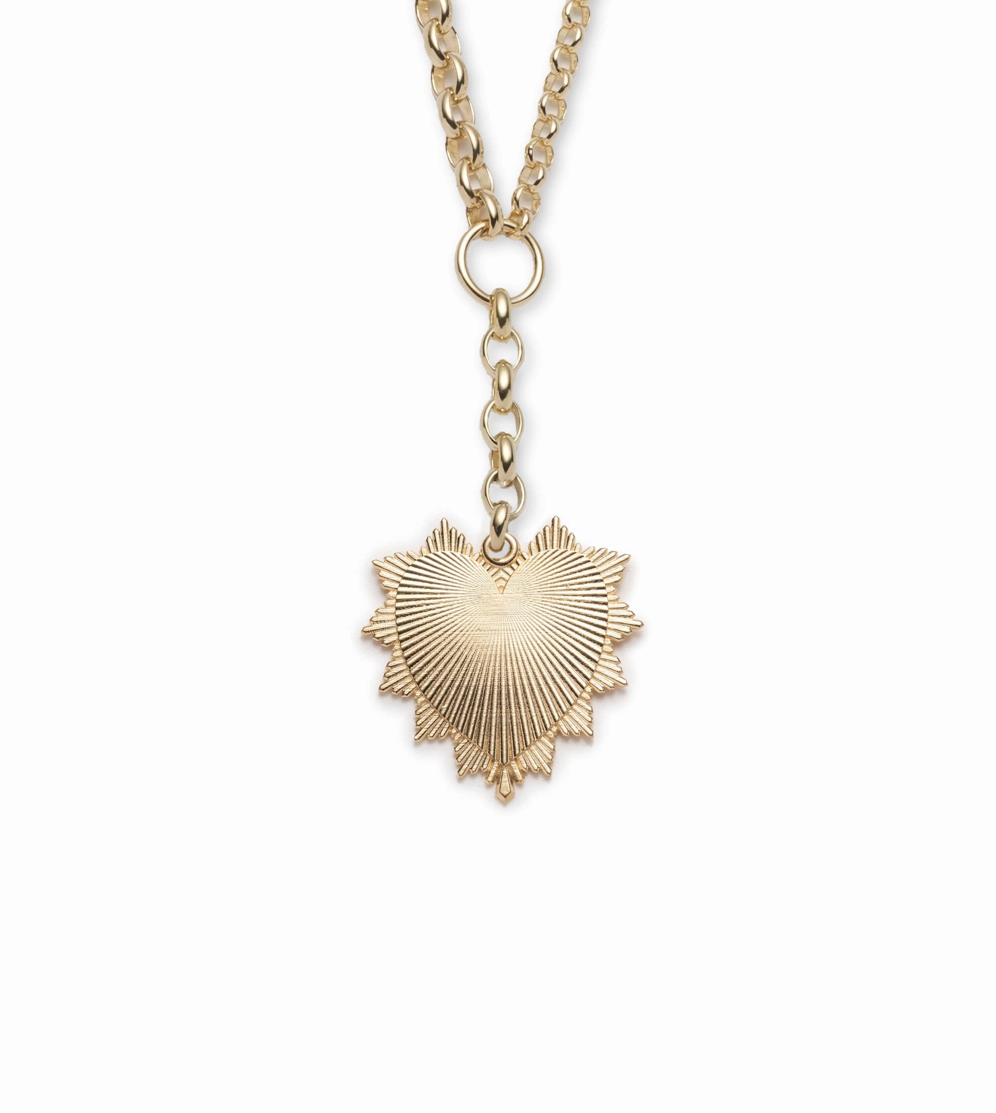 Personalized Oversized Love Token : Heavy Mixed Belcher Extension Chain Necklace