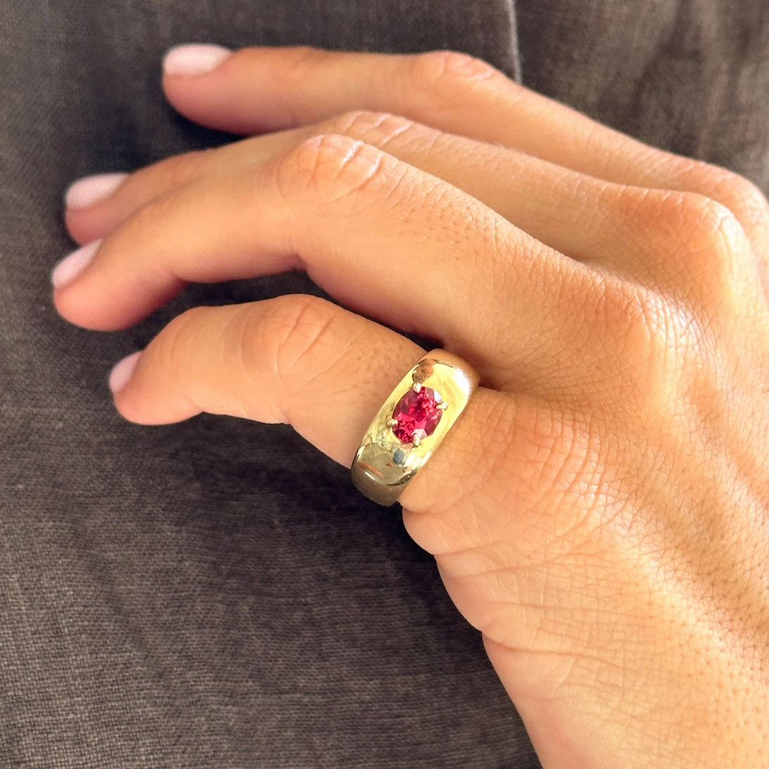 PINK SPINEL CLOUD RING