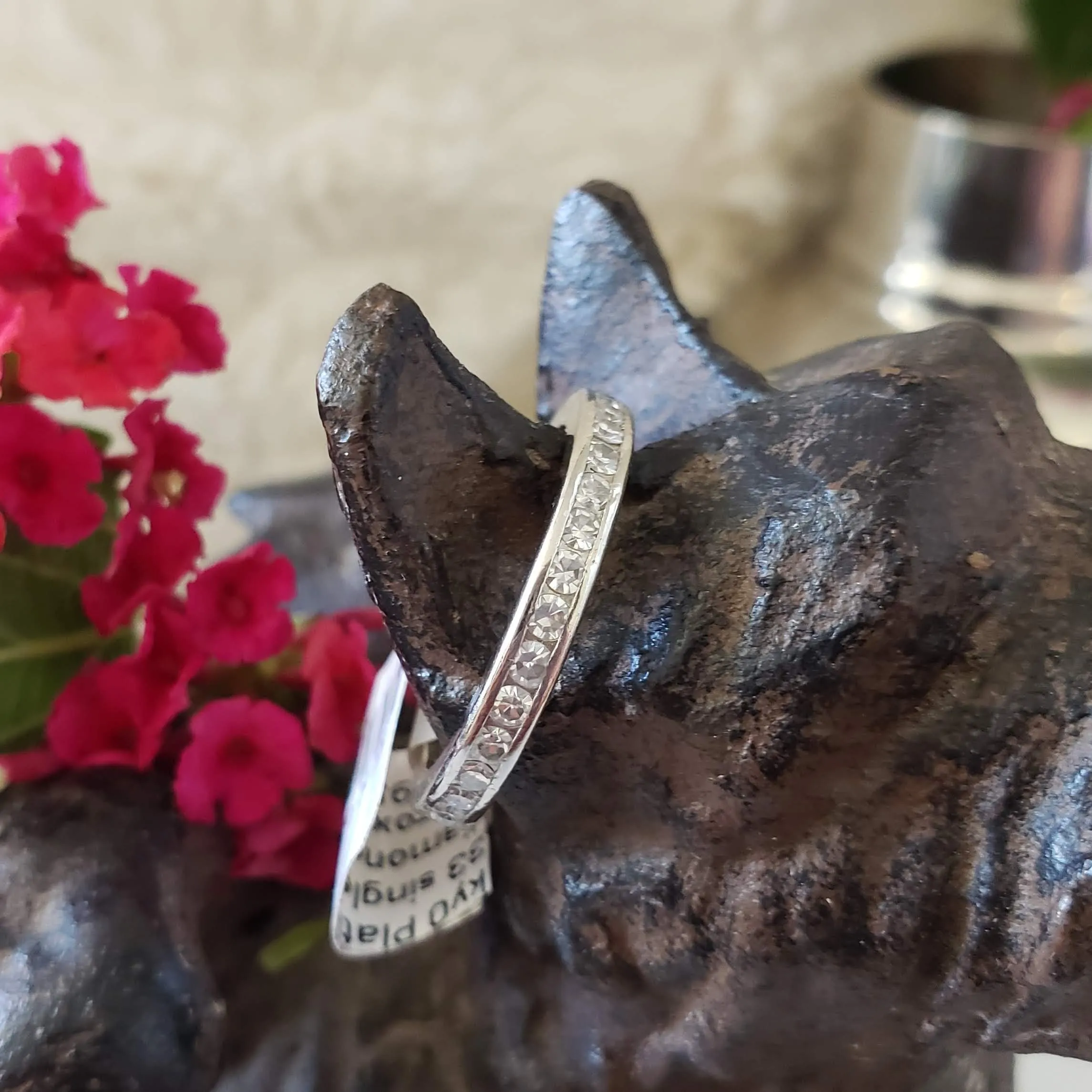 Platinum estate Diamond Eternity band SIZE 5.75