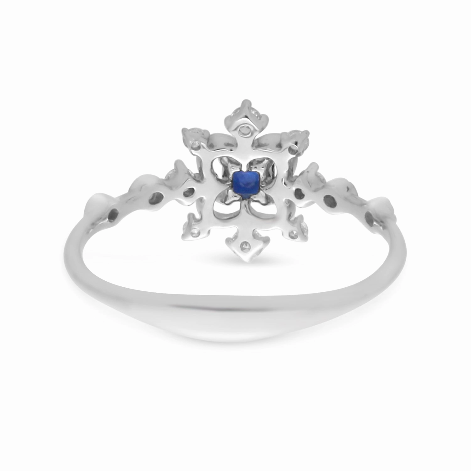 Princess Sapphire Diamond Ring