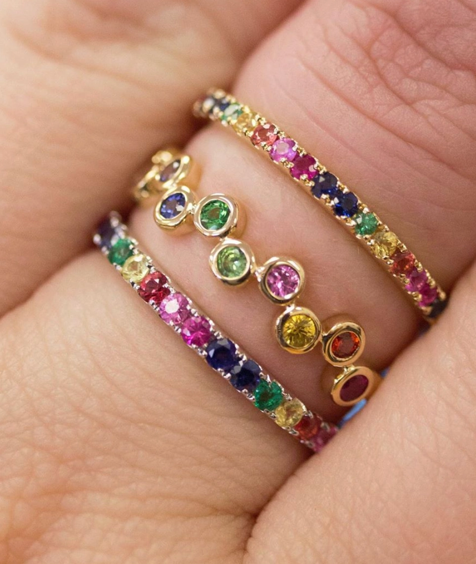 Rainbow Sapphire Bubble Stacker