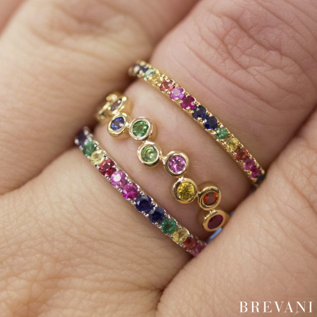 Rainbow Sapphire Stacker