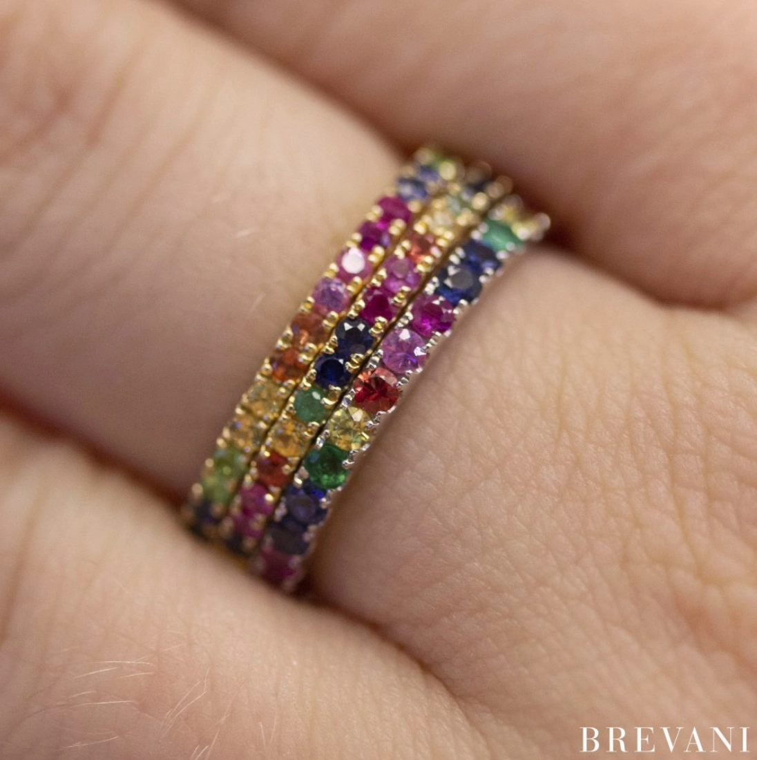 Rainbow Sapphire Stacker
