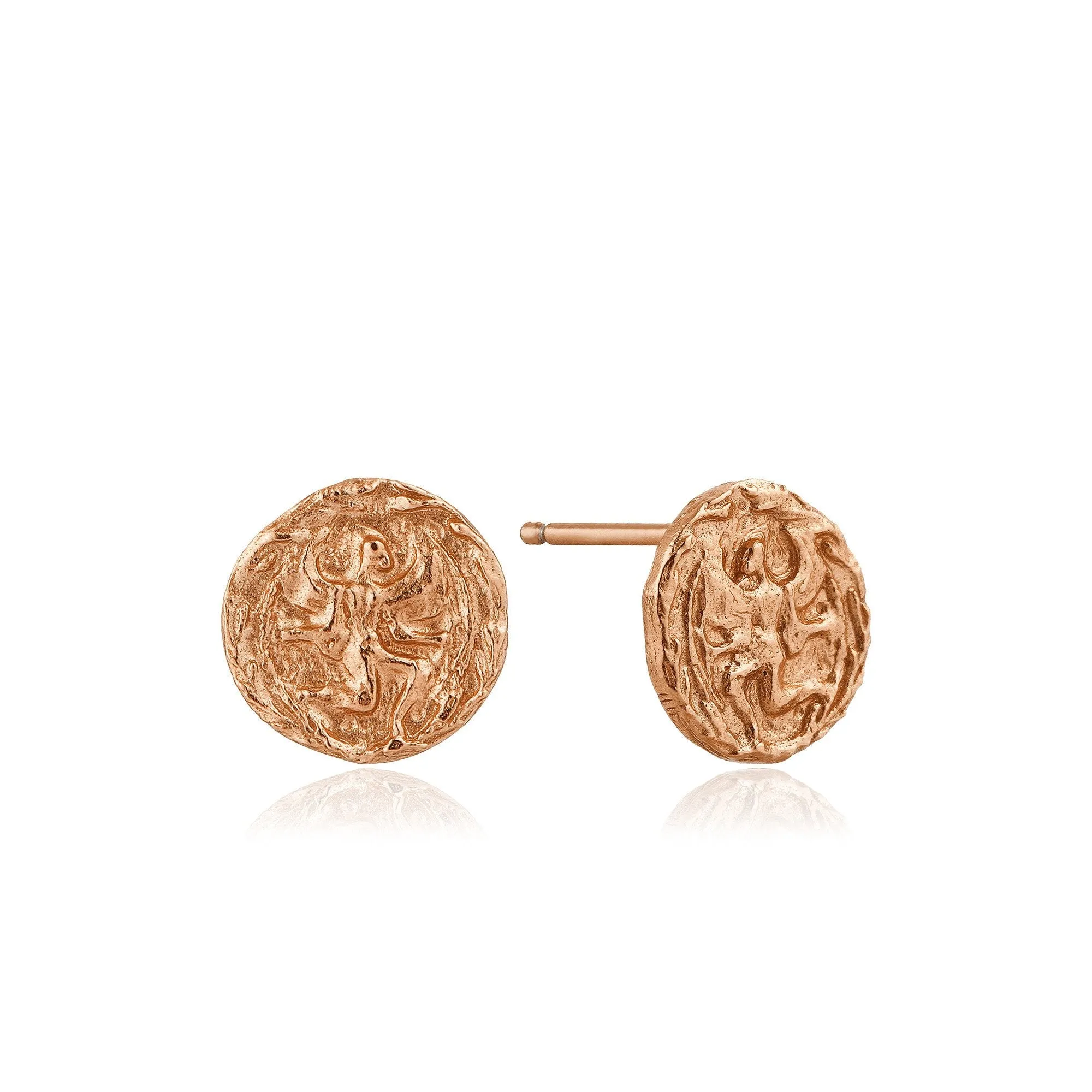 Rose Gold Boreas Stud Earrings