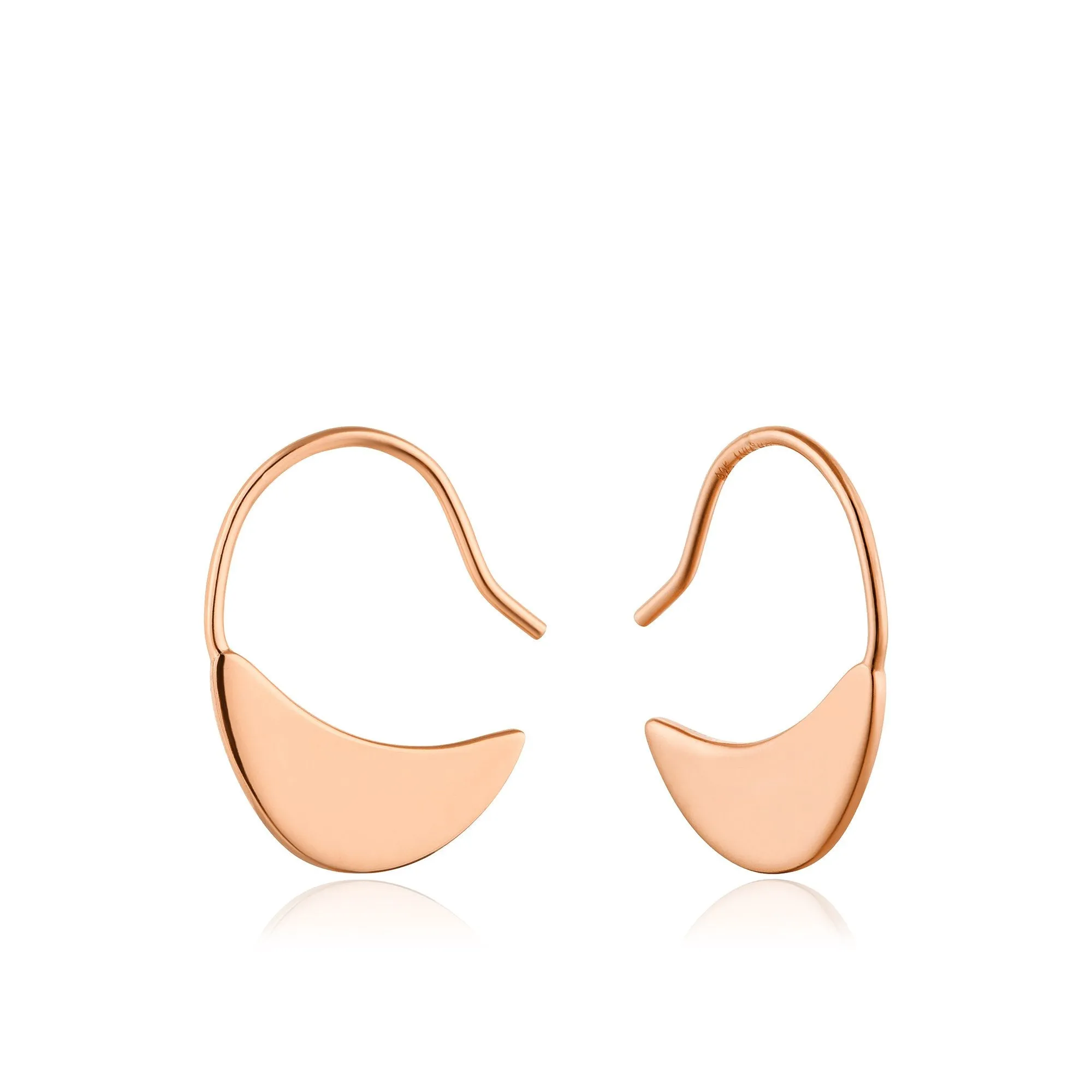 Rose Gold Geometry Hook Earrings