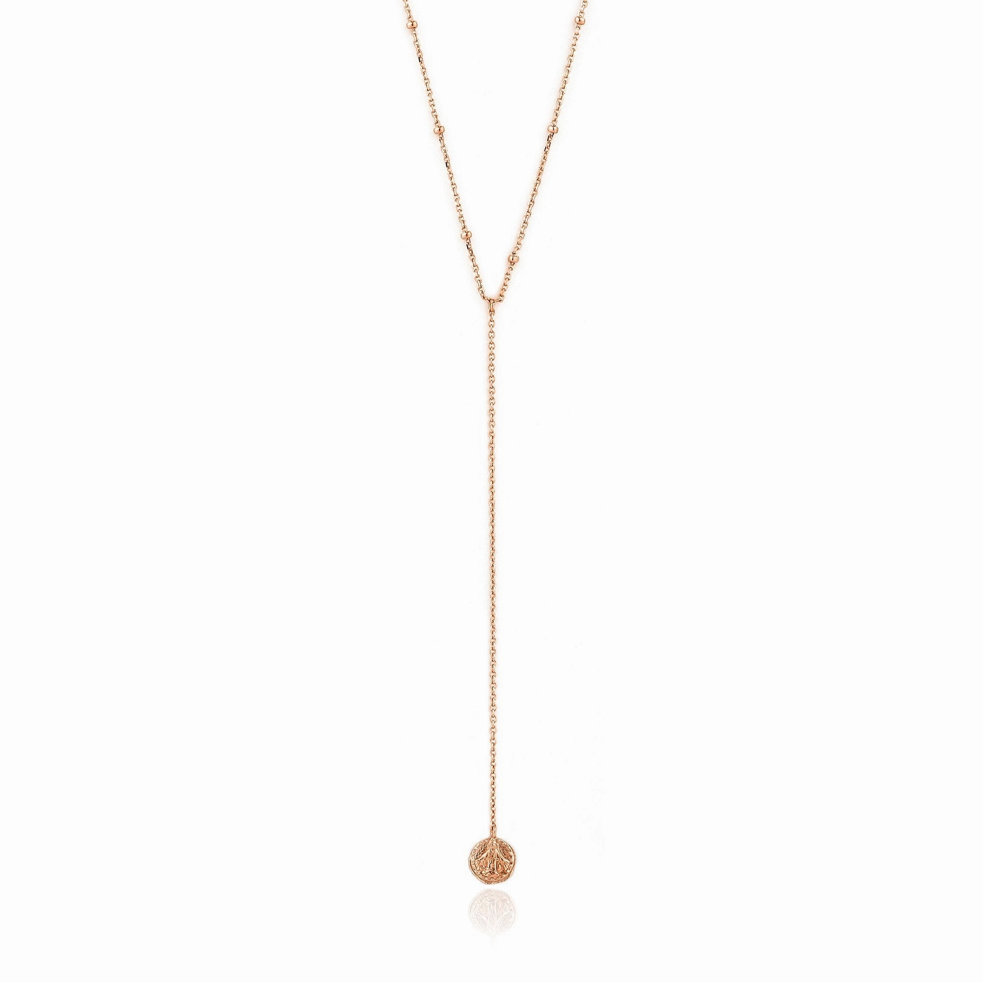 Rose Gold Deus Y Necklace