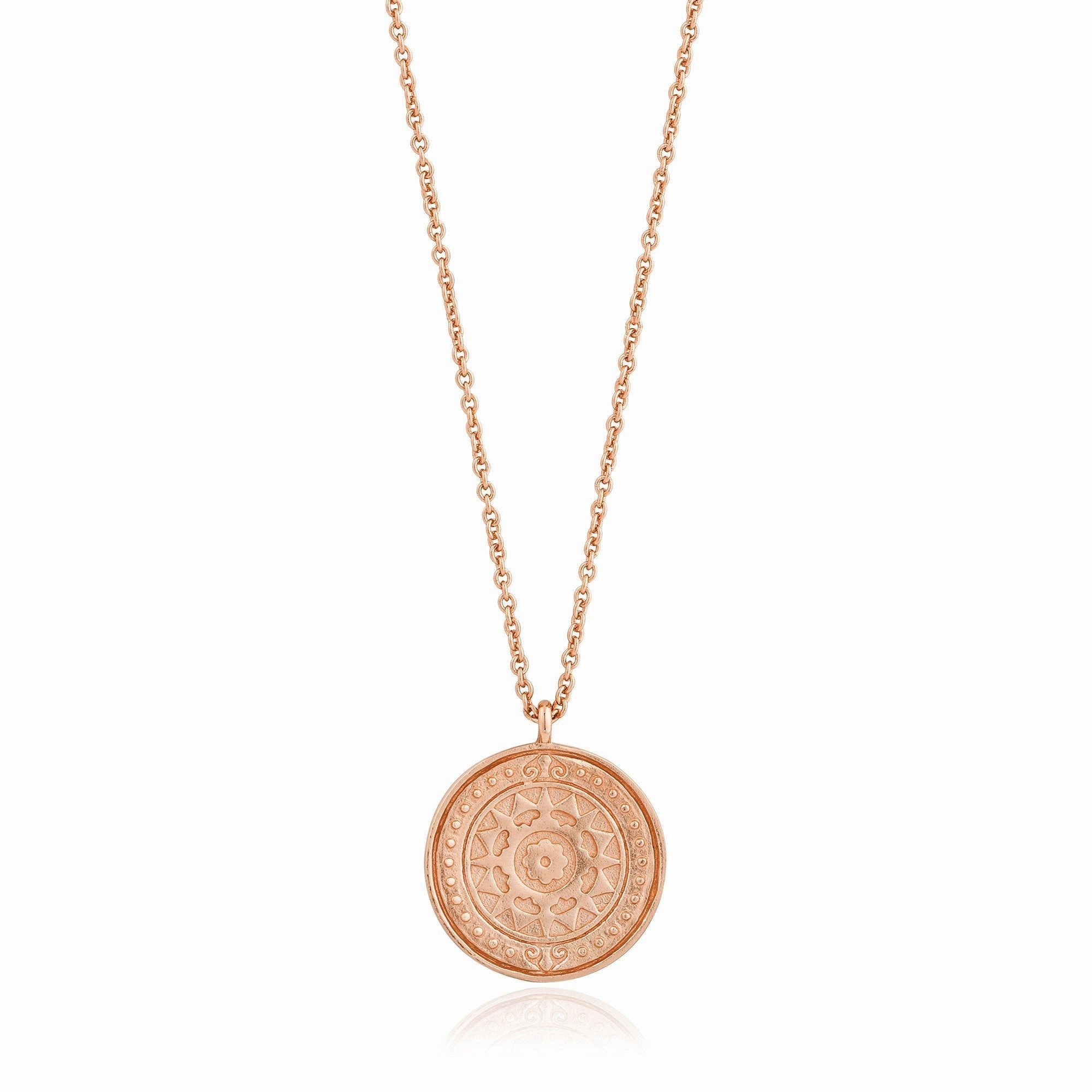 Rose Gold Verginia Sun Necklace