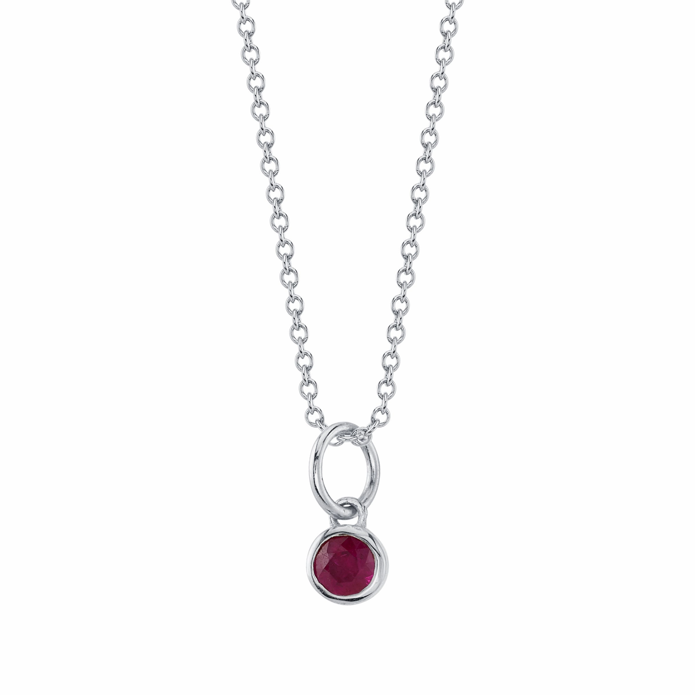 RUBY BIRTHSTONE CHARM