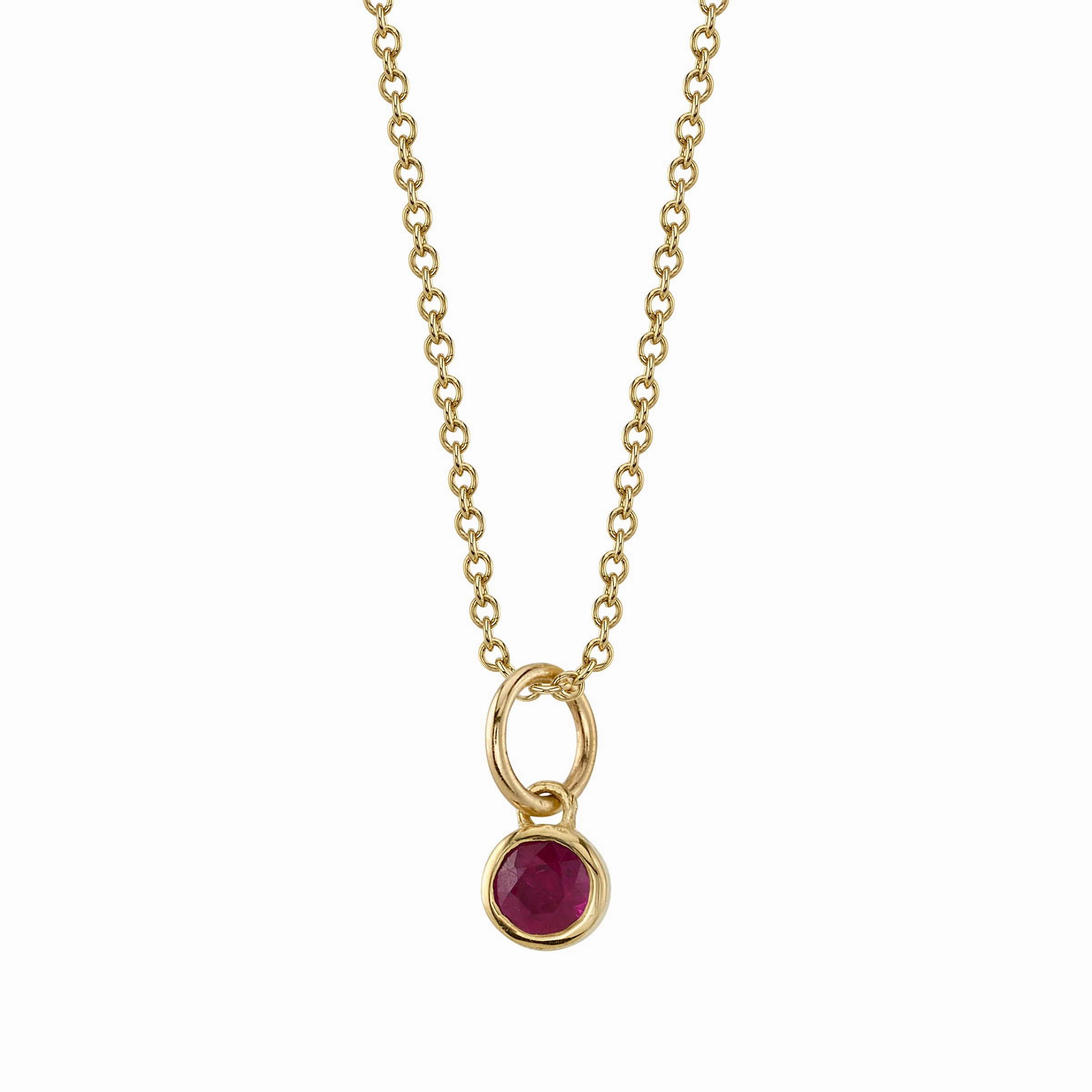 RUBY BIRTHSTONE CHARM