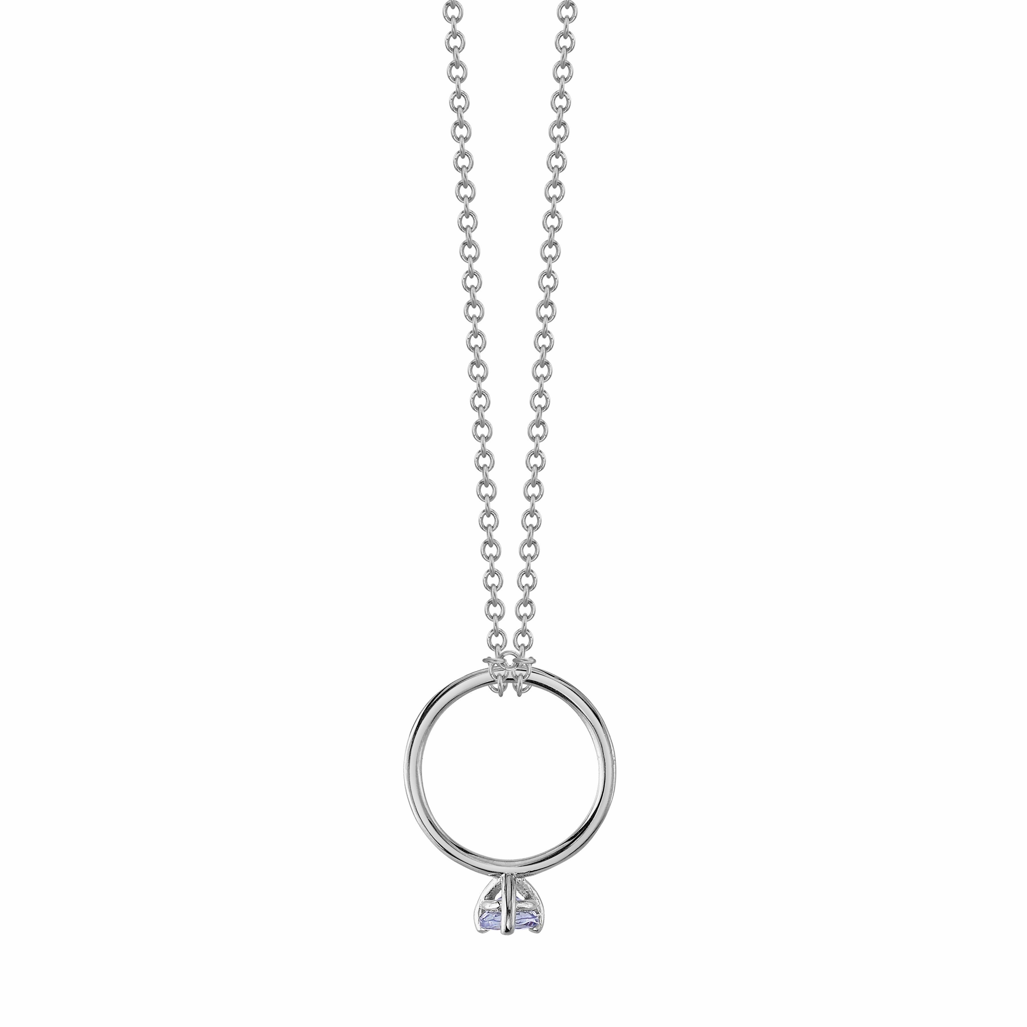 SAMPLE TANZANITE BIRTHSTONE BABY RING CHARM