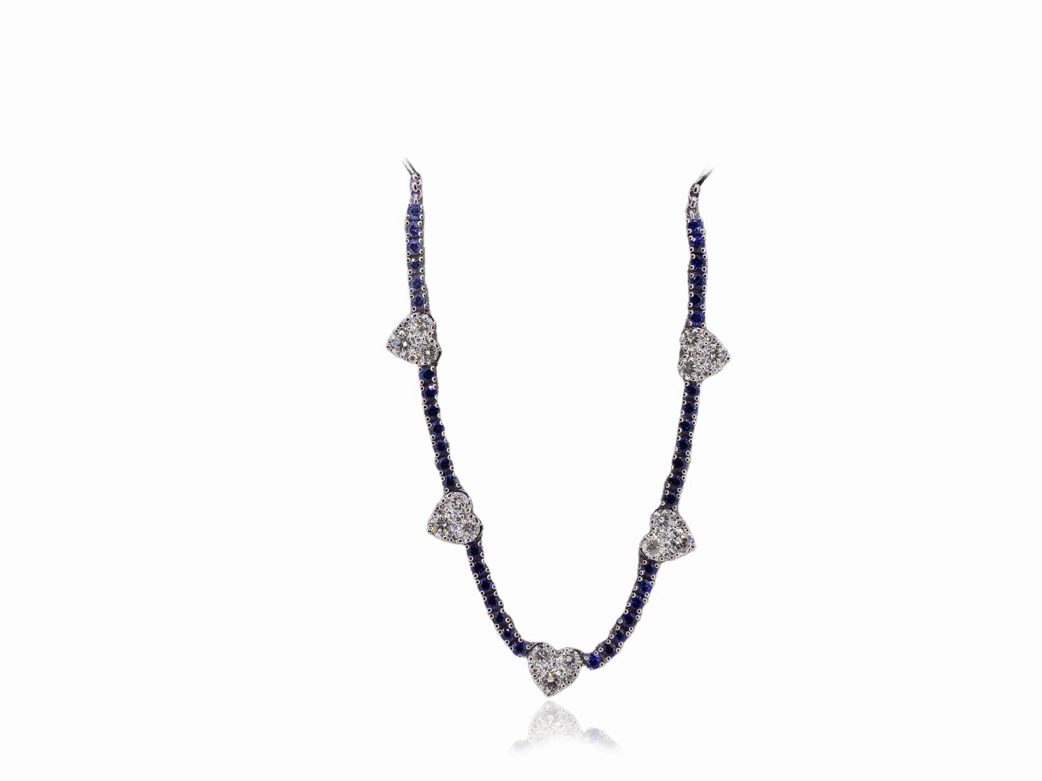 Sapphire Heart Necklace