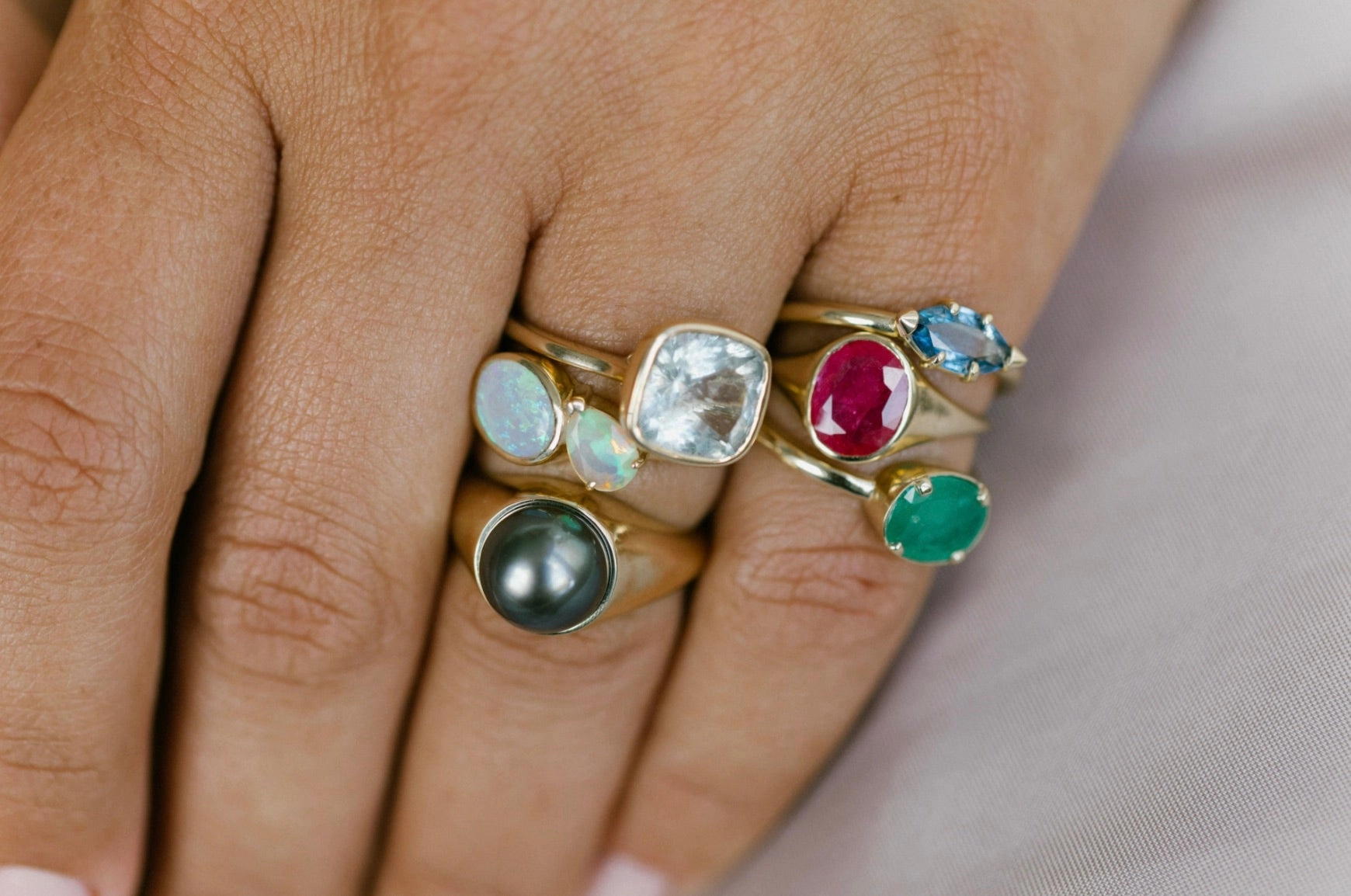 SAPPHIRE JUNKO BIRTHSTONE RING