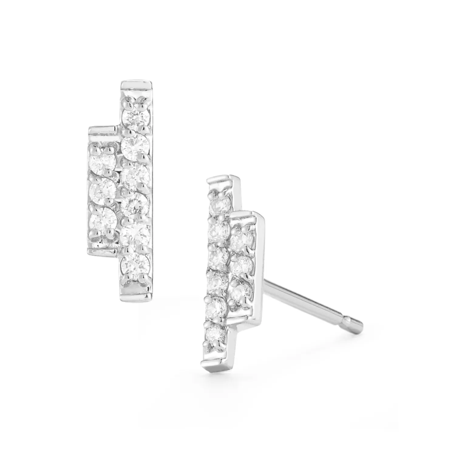 Sidebar Diamond Earrings