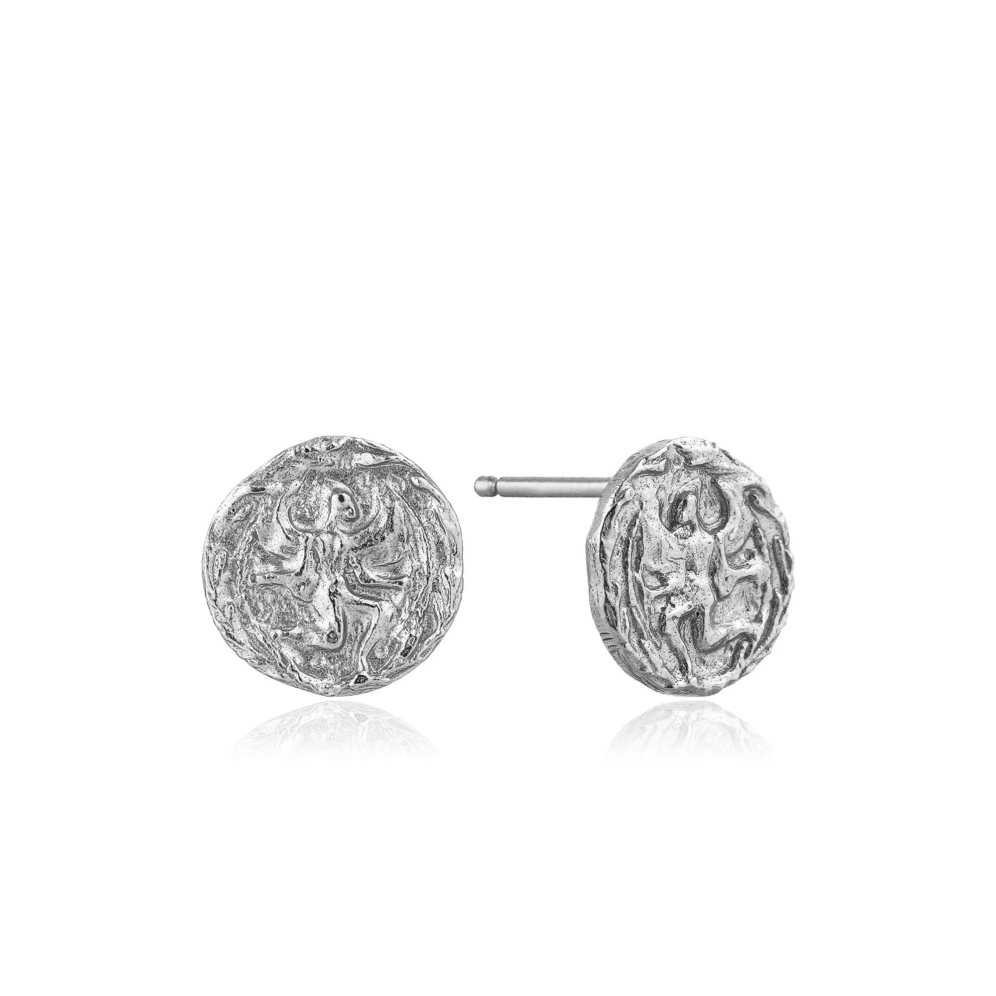 Silver Boreas Stud Earrings