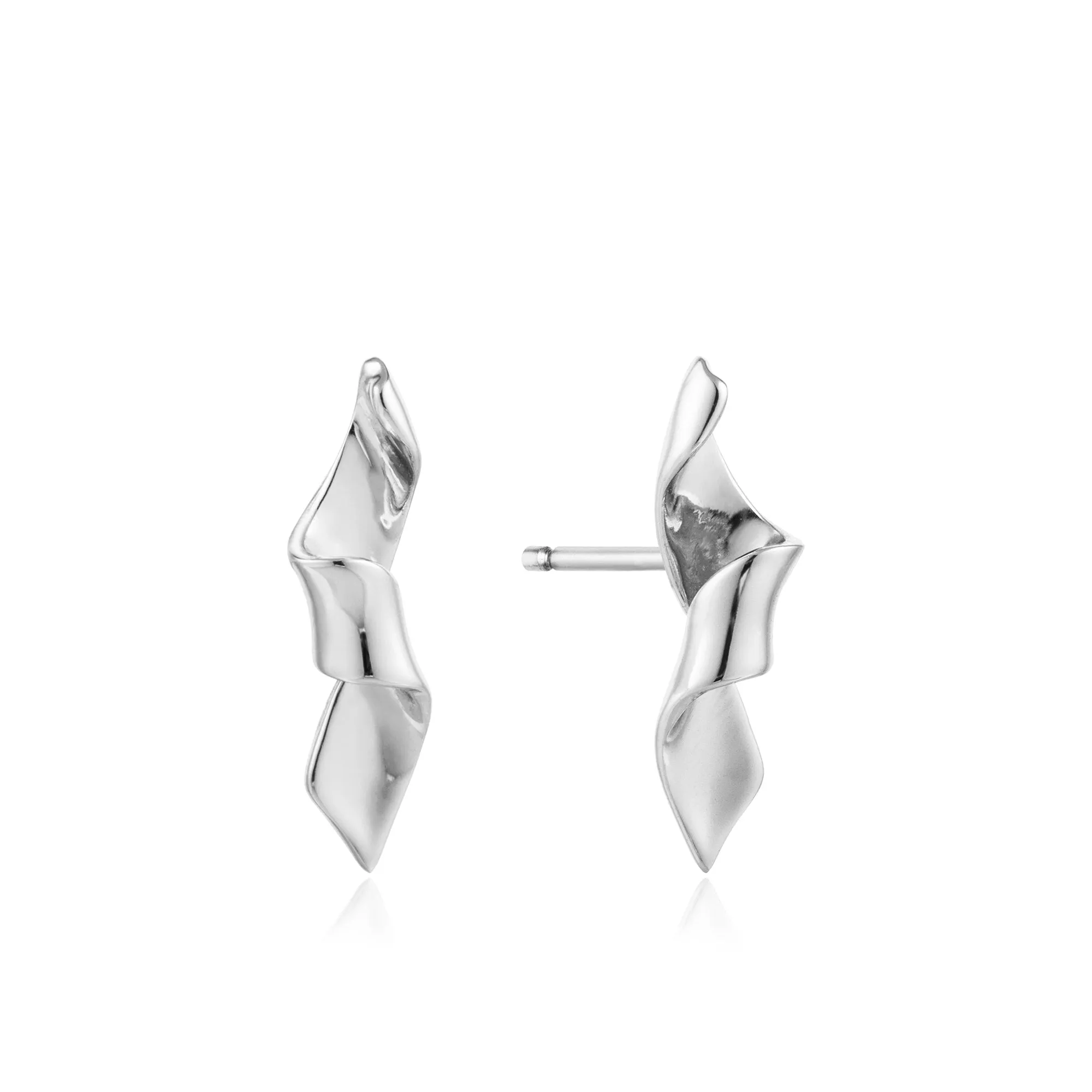 Silver Helix Stud Earrings
