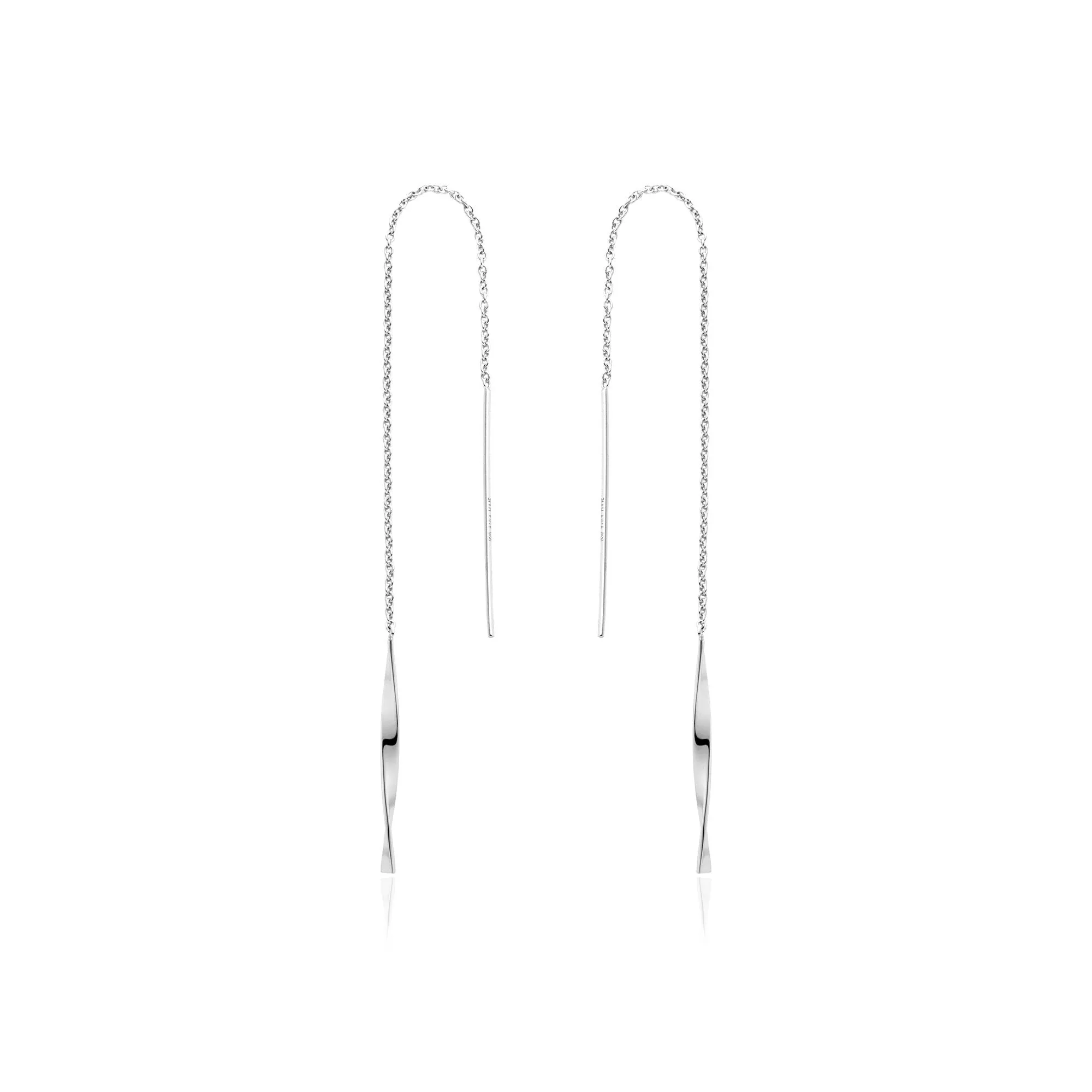 Silver Helix Threader Earrings