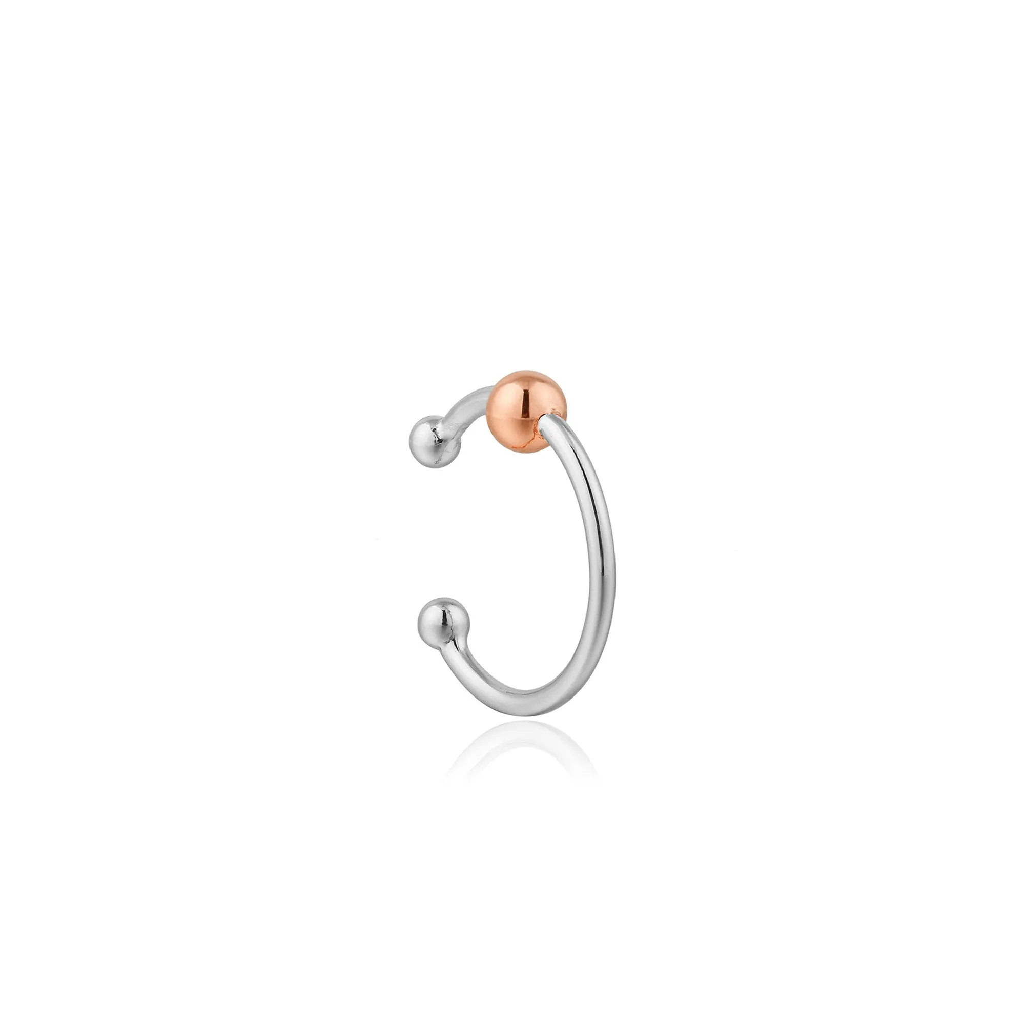 Silver Orbit Ear Cuff
