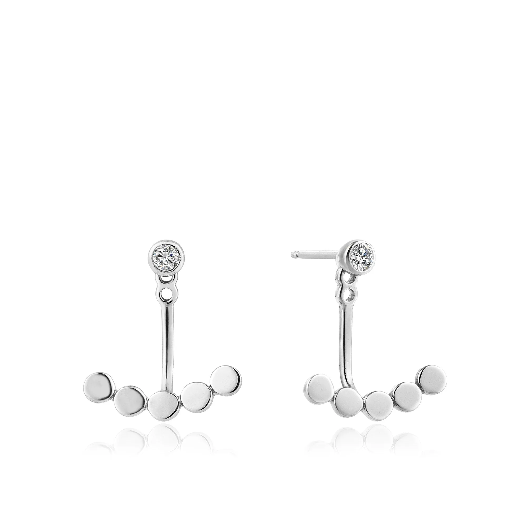 Silver Shimmer Ear Jackets