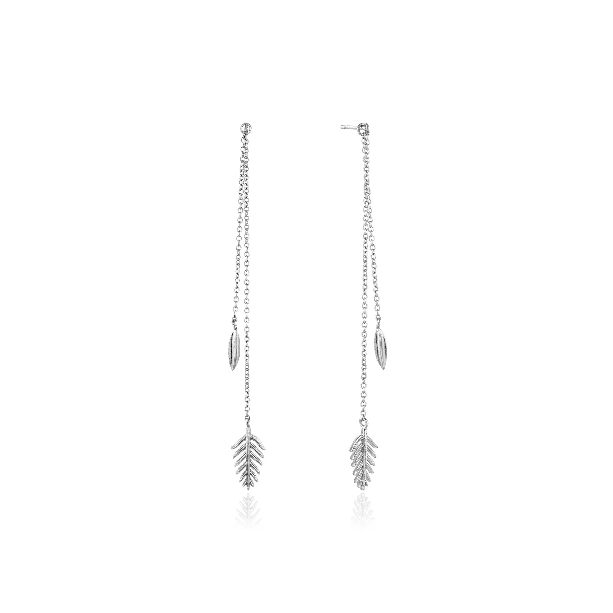 Silver Tropic Drop Earrings