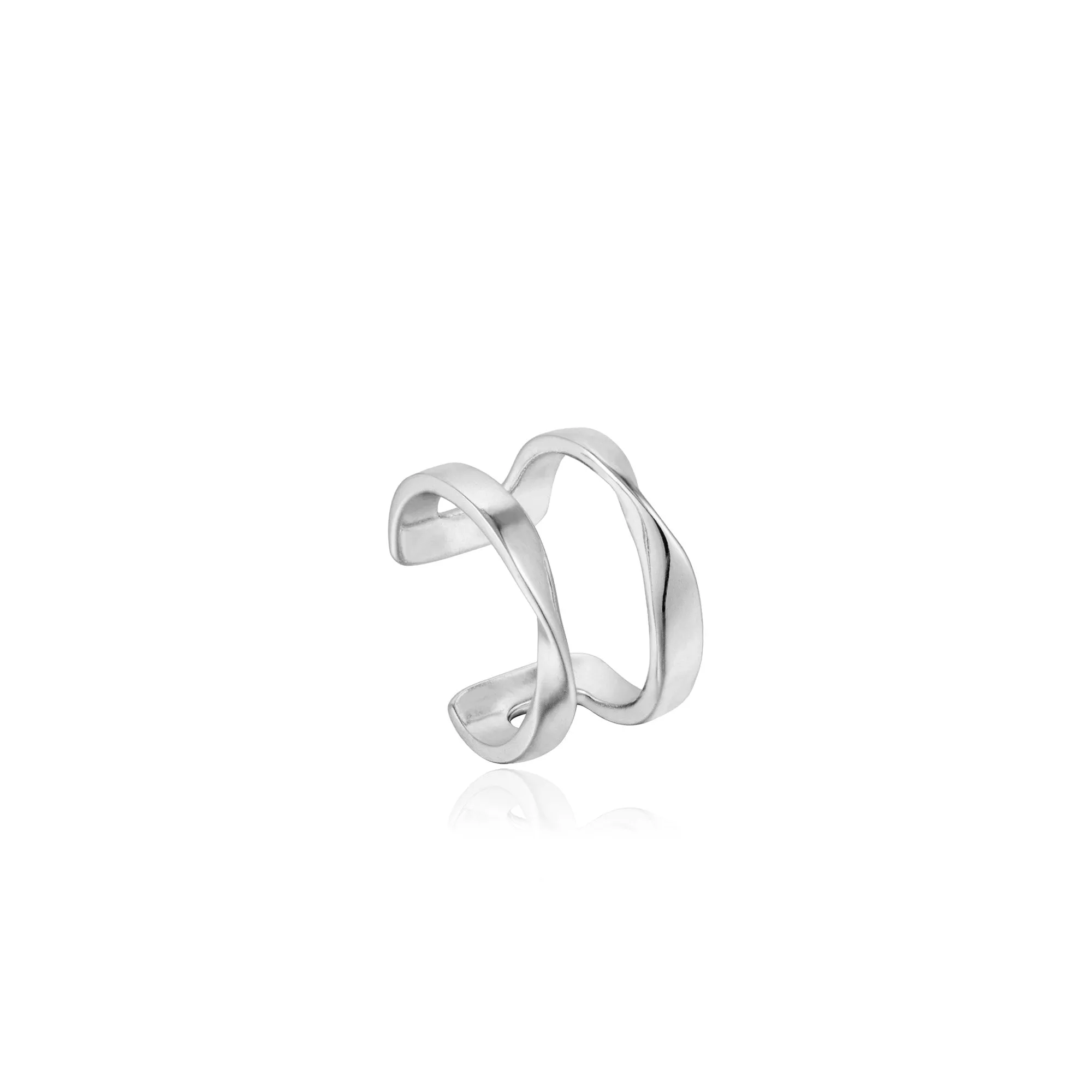 Silver Twist Ear Cuff
