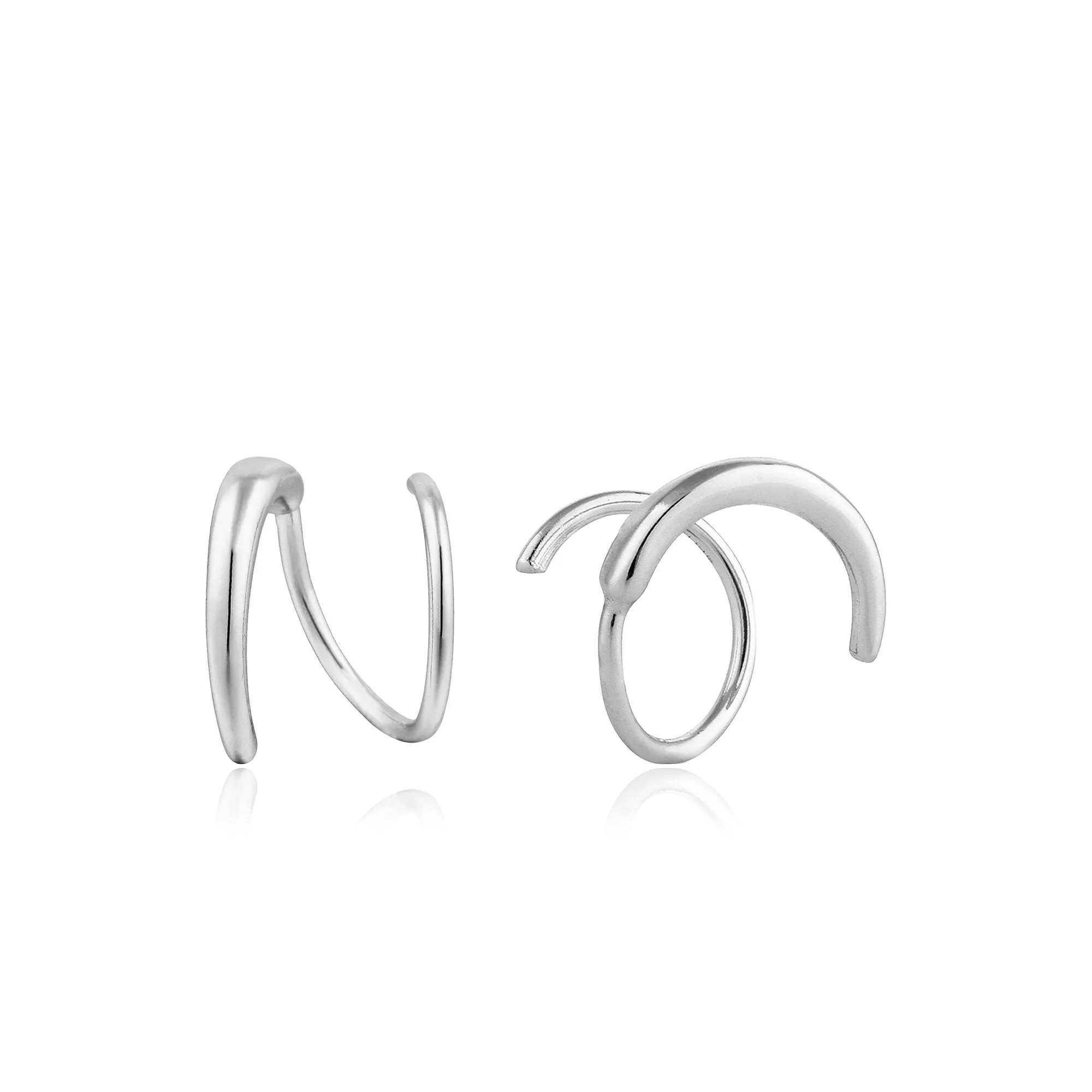 Silver Twist Earrings