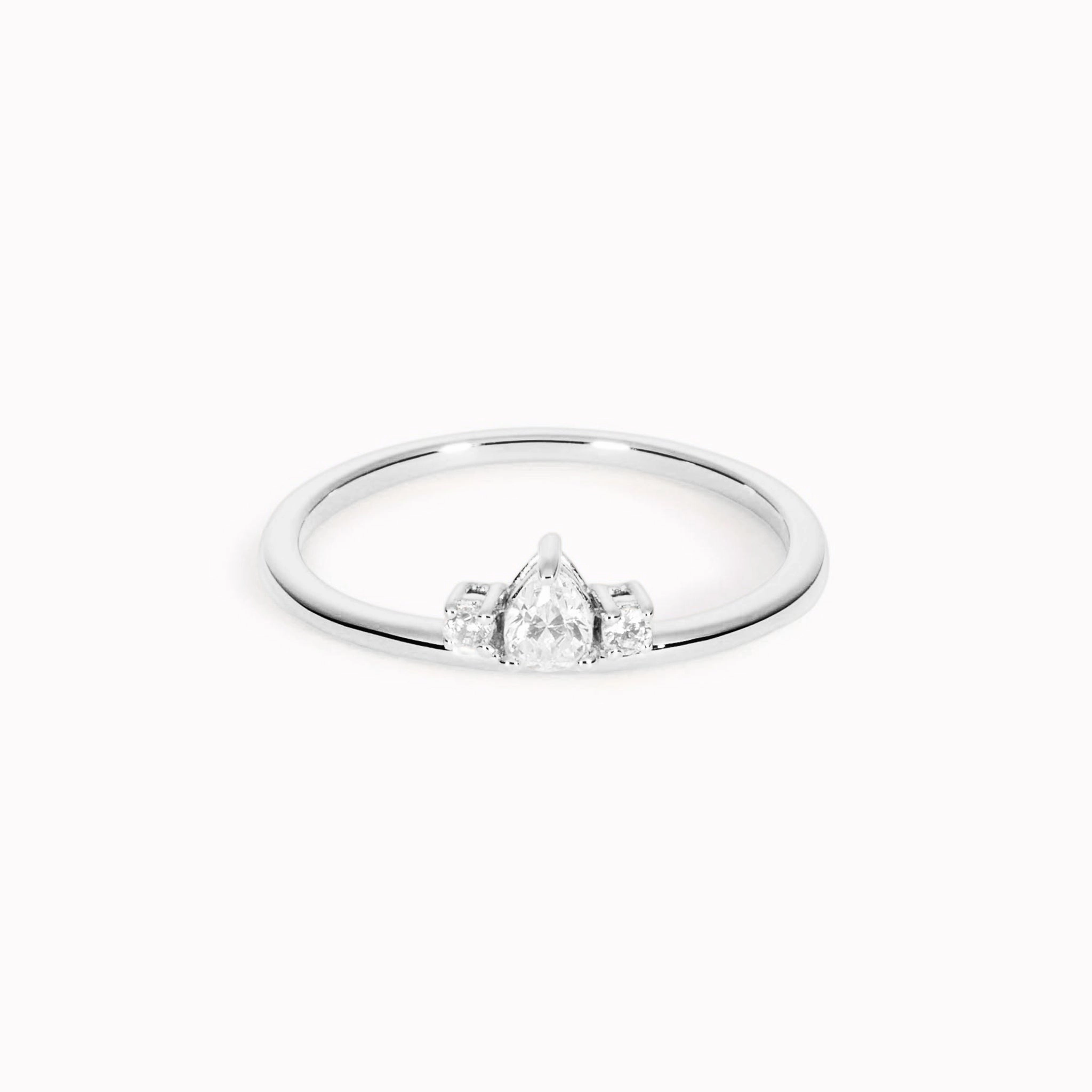 Silver Crown Ring - Elli