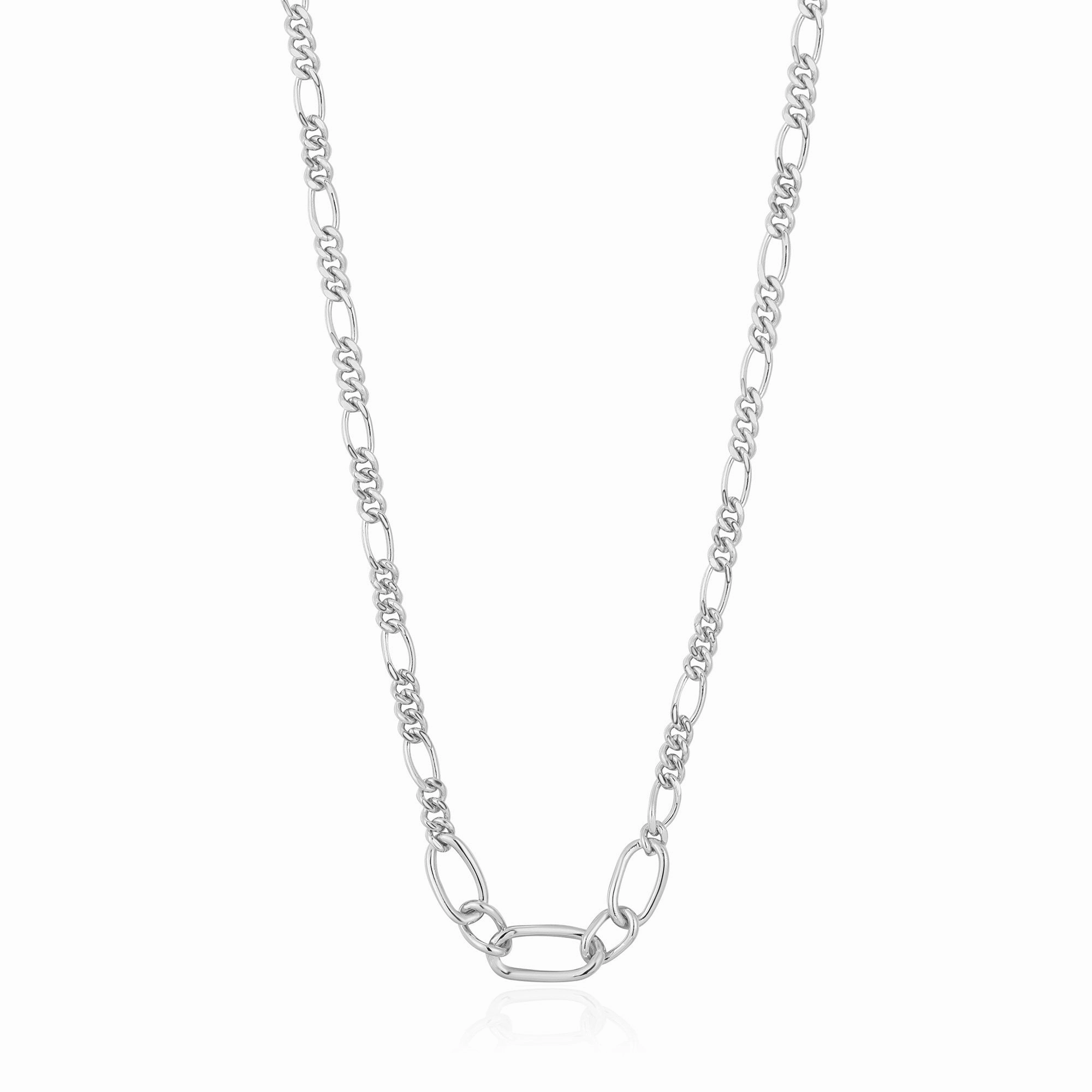 Silver Figaro Chain Necklace