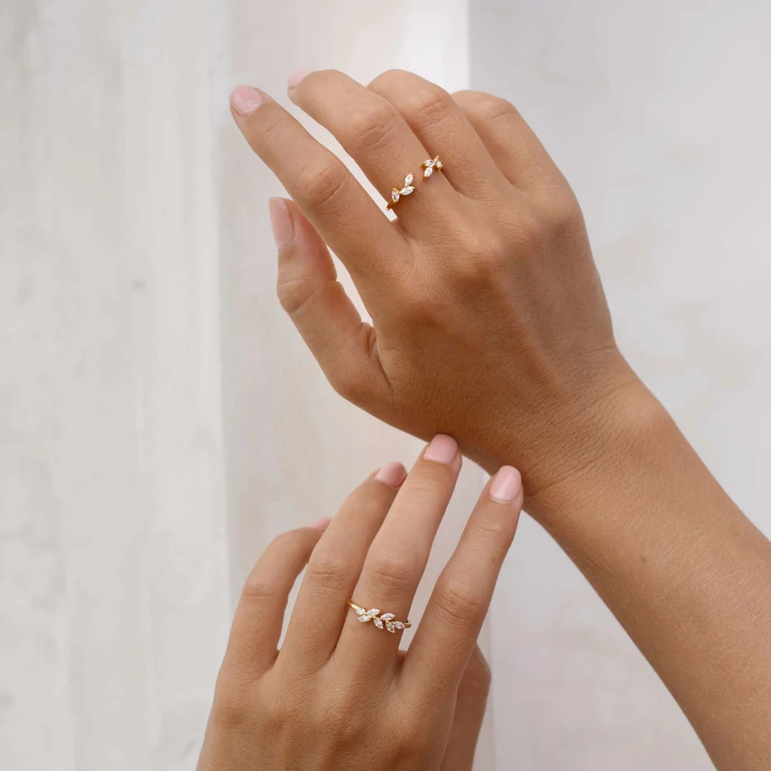 Silver Leaf Ring - Freya